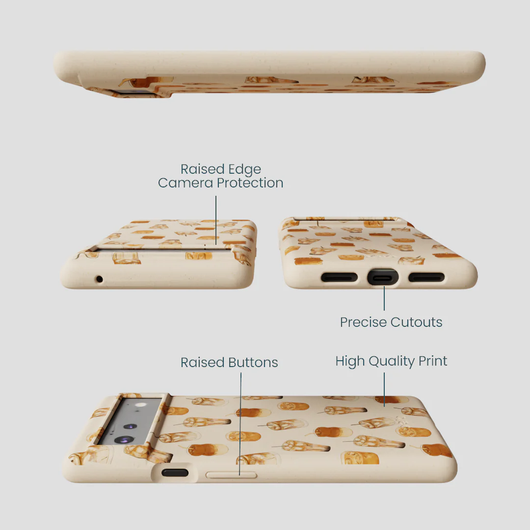 Seashell Latte Love Google Pixel 6a Case - Image 3