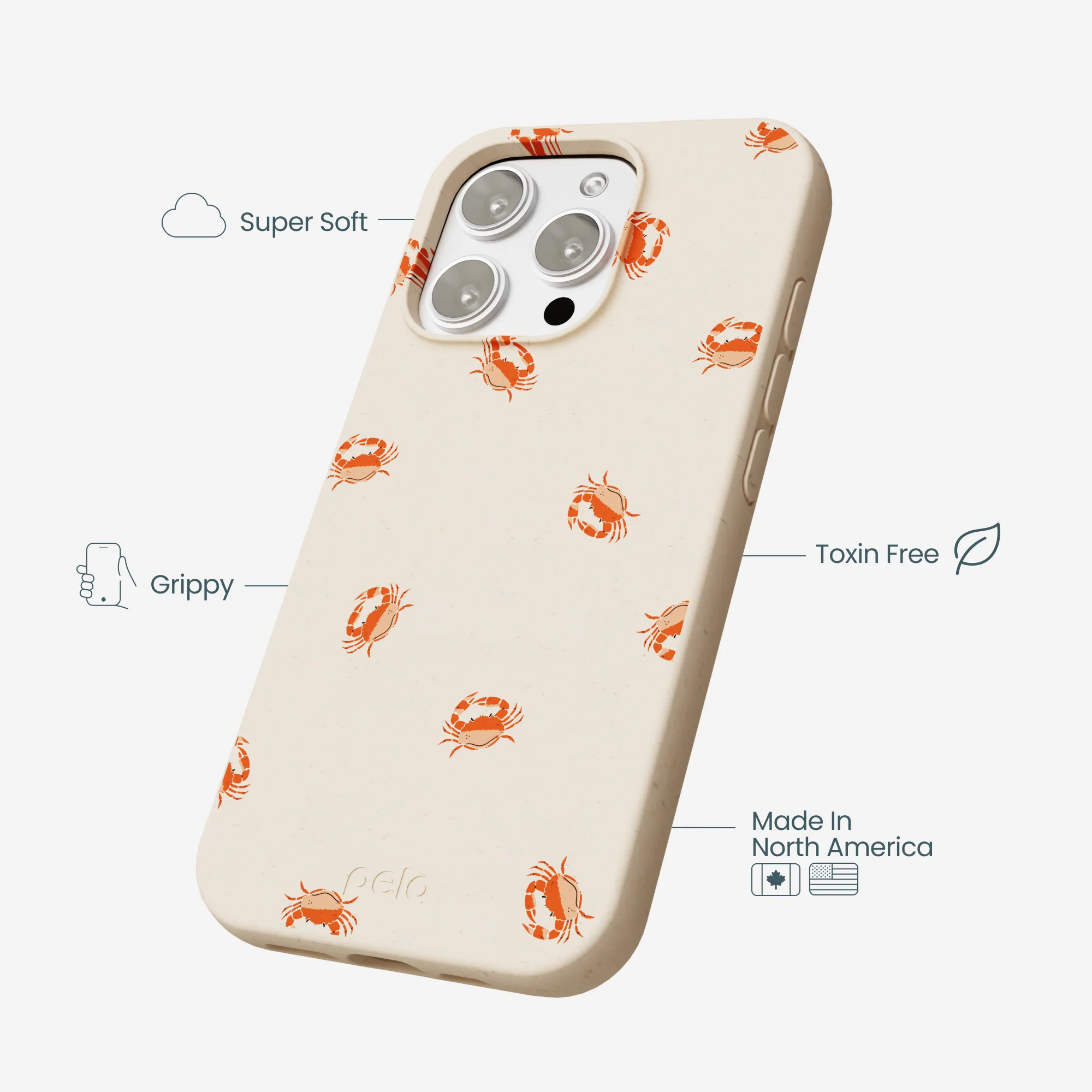 Seashell Lil Crabby iPhone 16 Pro Max Case - Image 4