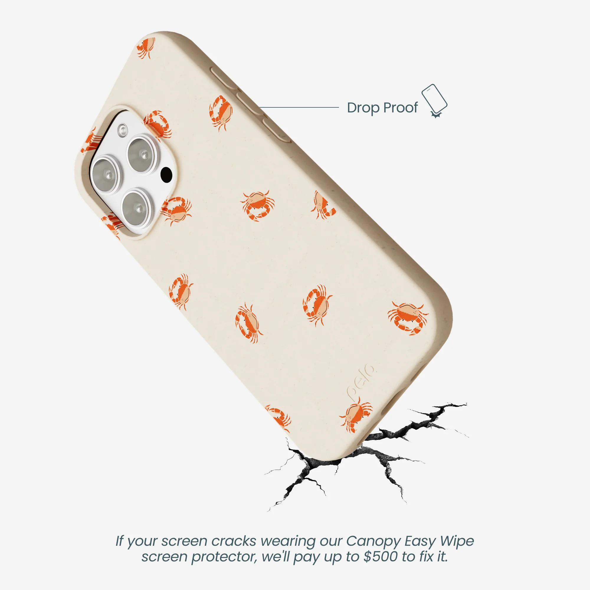 Seashell Lil Crabby iPhone 16 Pro Max Case - Image 5