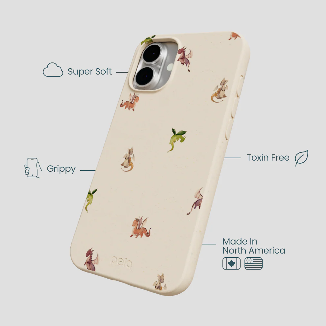 Seashell Lil Dragons iPhone 16 Plus Case - Image 4