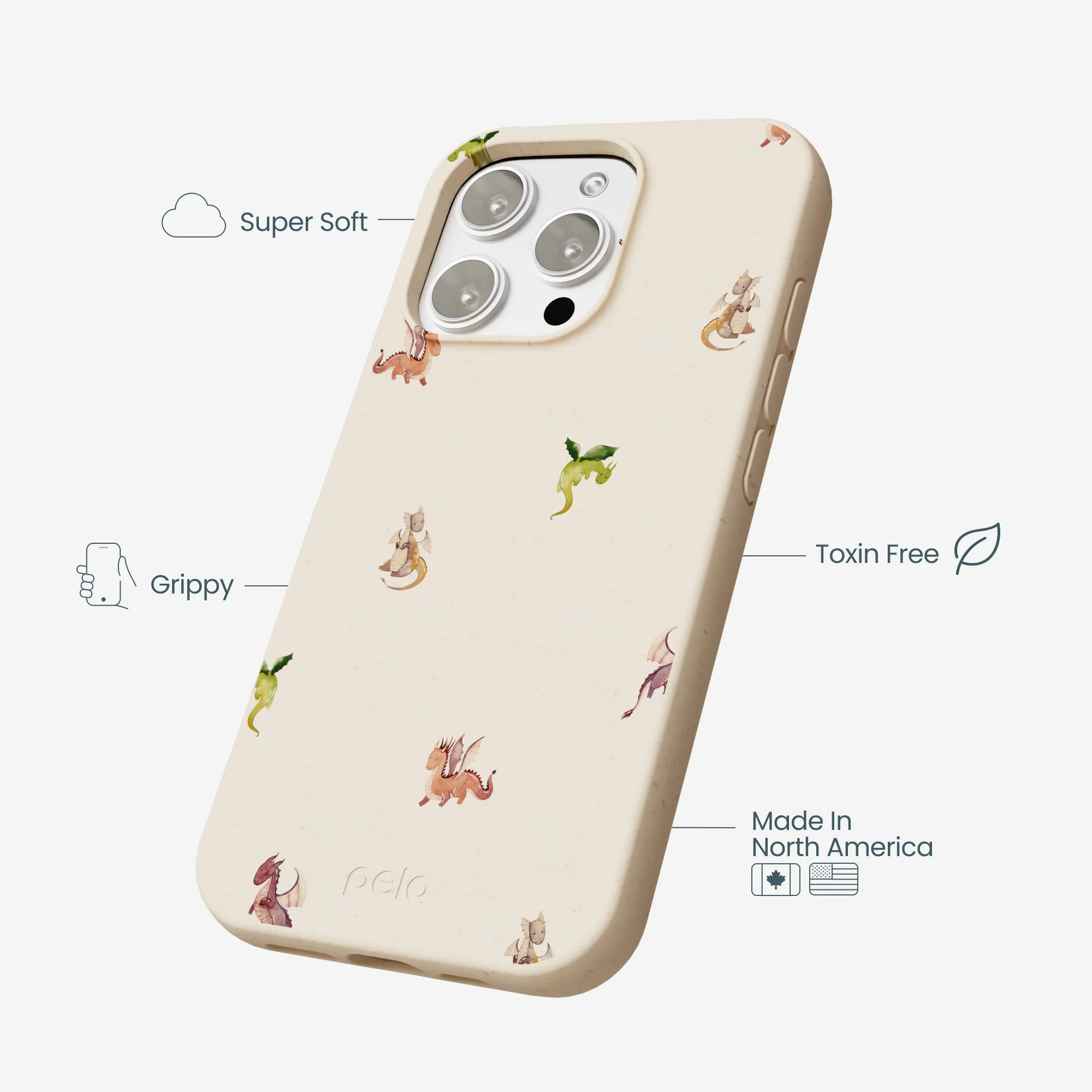 Seashell Lil Dragons iPhone 16 Pro Max Case - Image 4