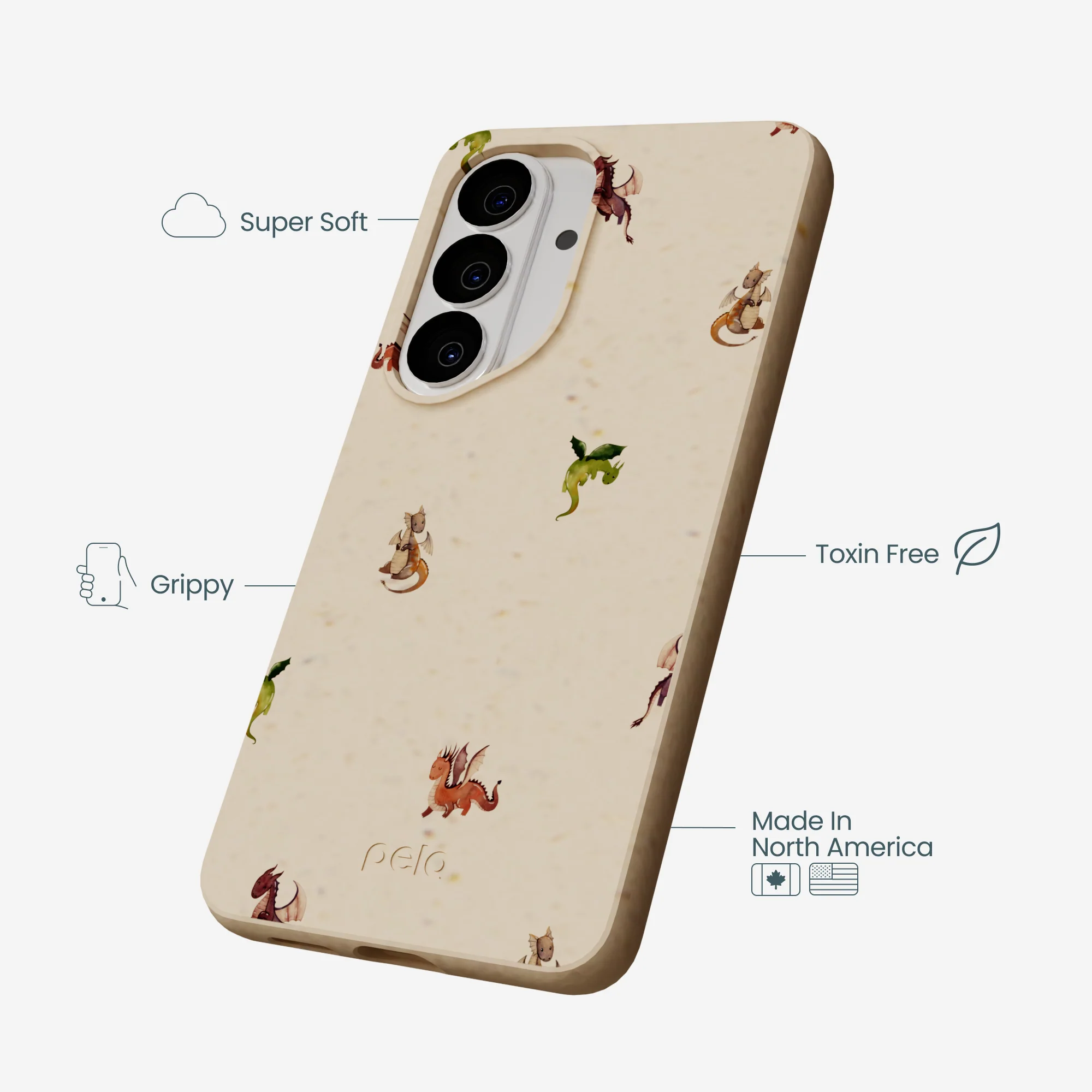 Seashell Lil Dragons Samsung Galaxy S26 Case - Image 3