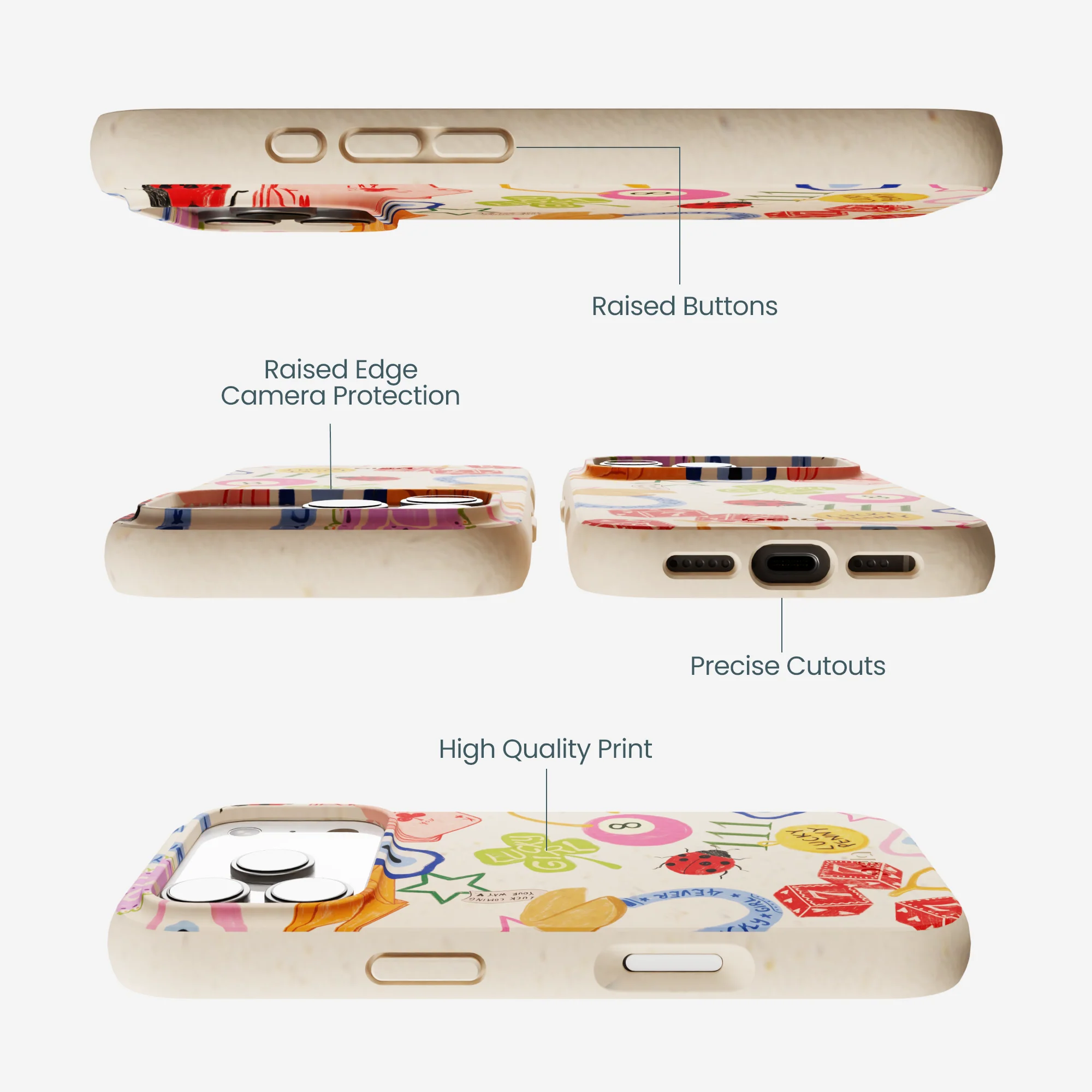 Seashell Lucky Me iPhone 17 Pro Case - Image 3