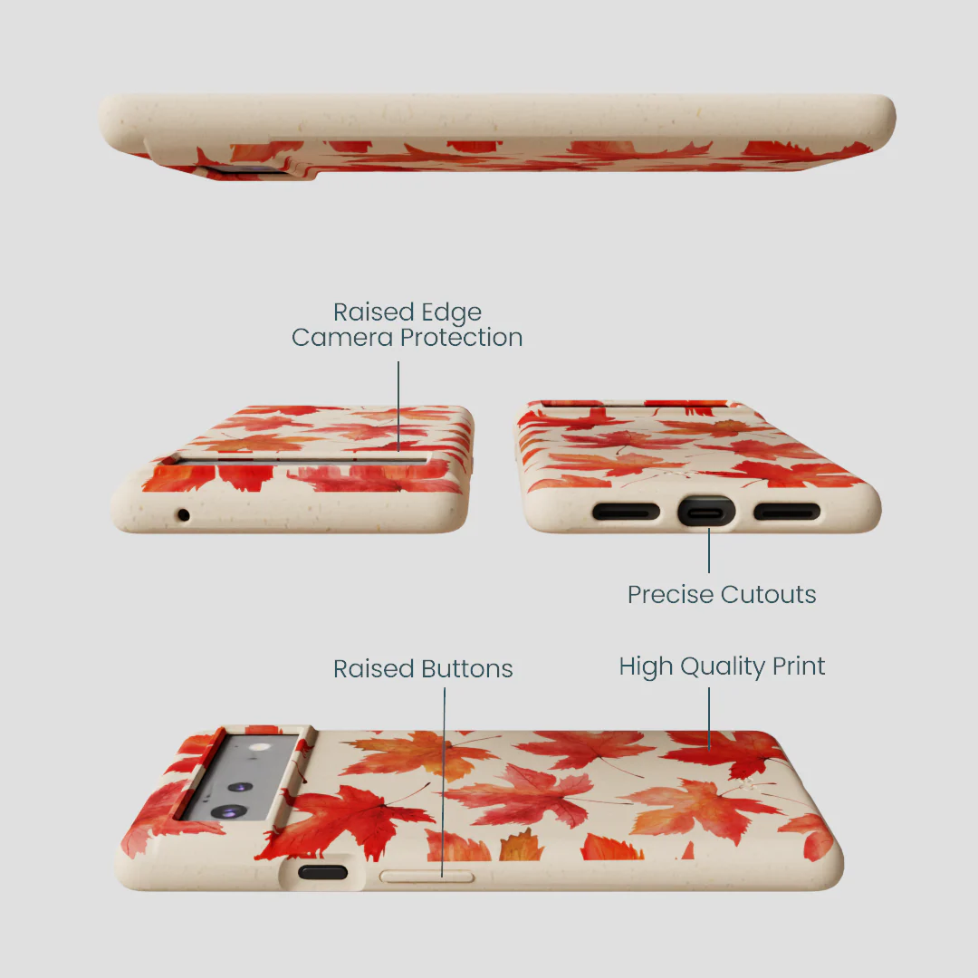 Seashell Maple Leaf Google Pixel 6 Case - Image 3