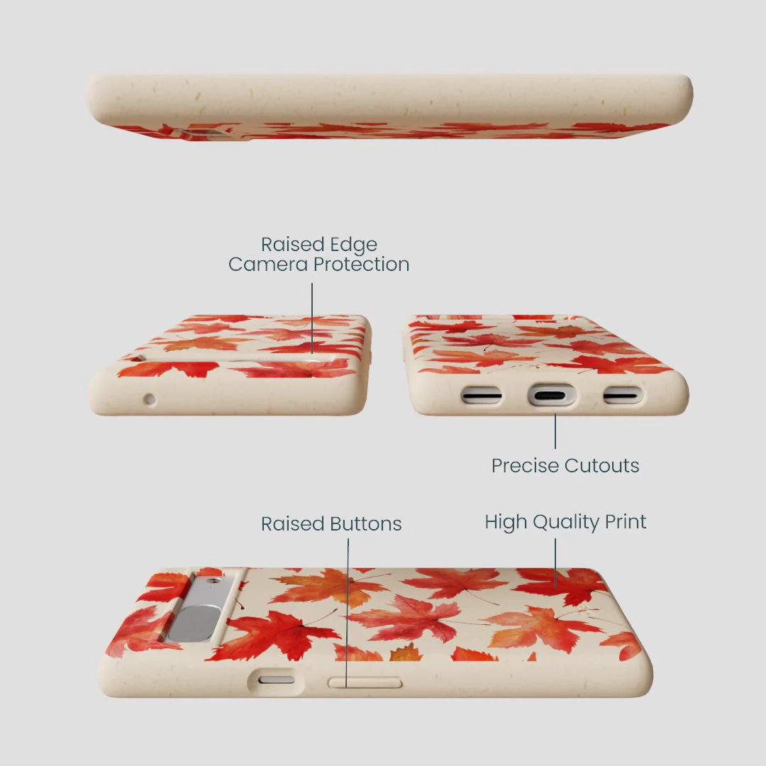 Seashell Maple Leaf Google Pixel 7 Case - Image 3