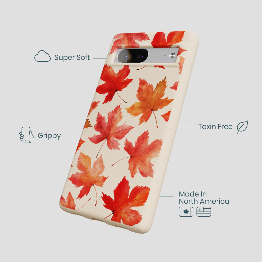 Seashell Maple Leaf Google Pixel 7 Case - Image 4