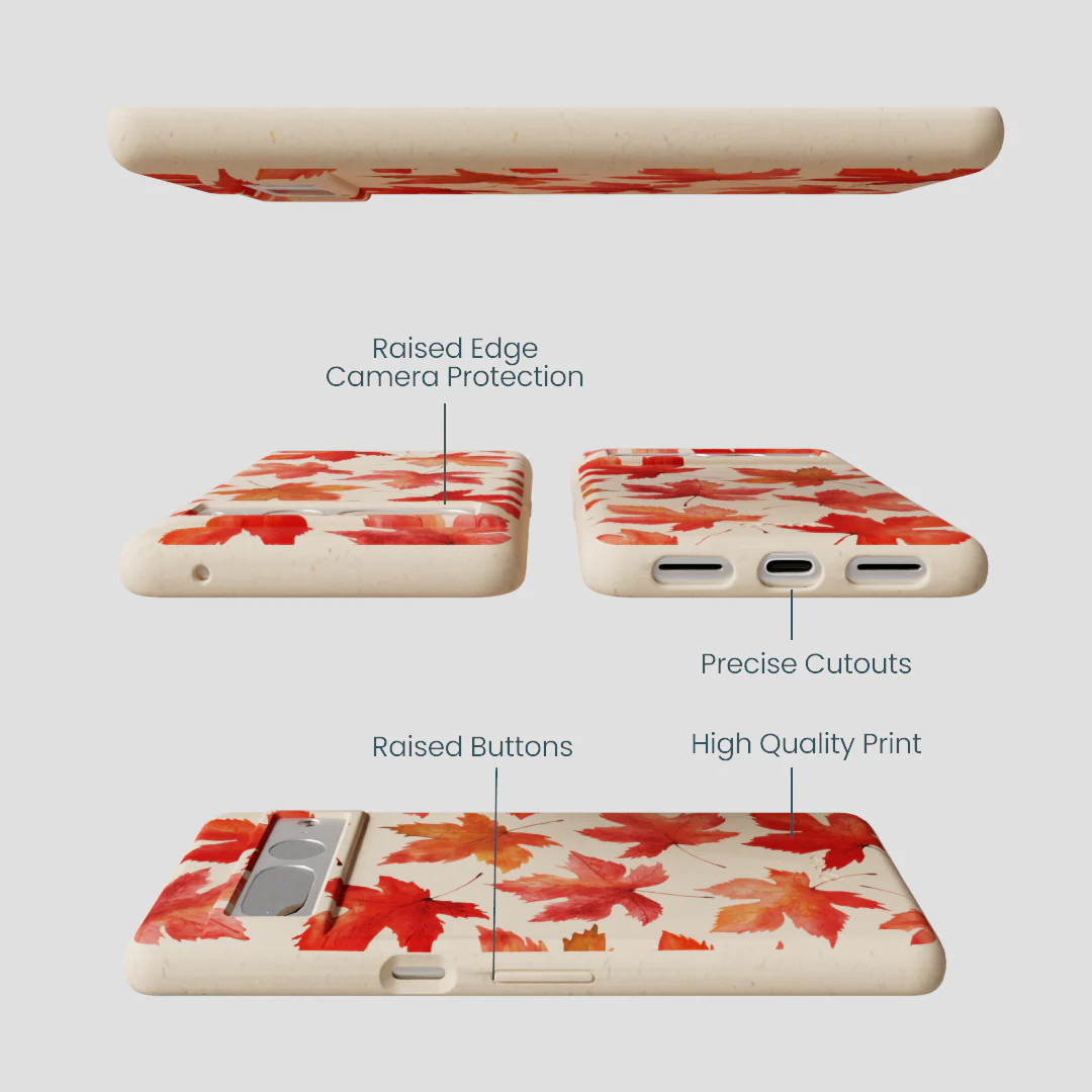 Seashell Maple Leaf Google Pixel 7 Pro Case - Image 3