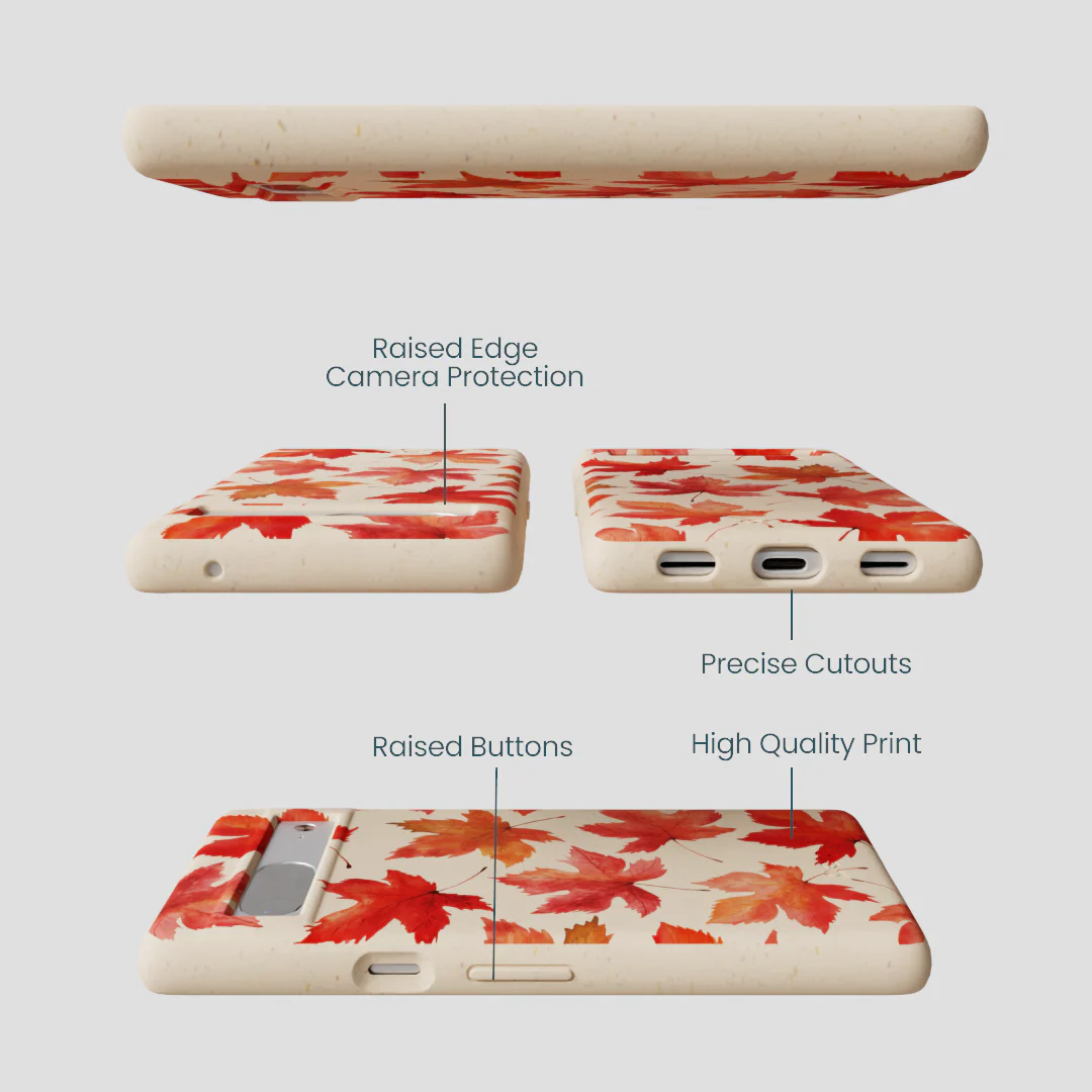 Seashell Maple Leaf Google Pixel 7a Case - Image 3