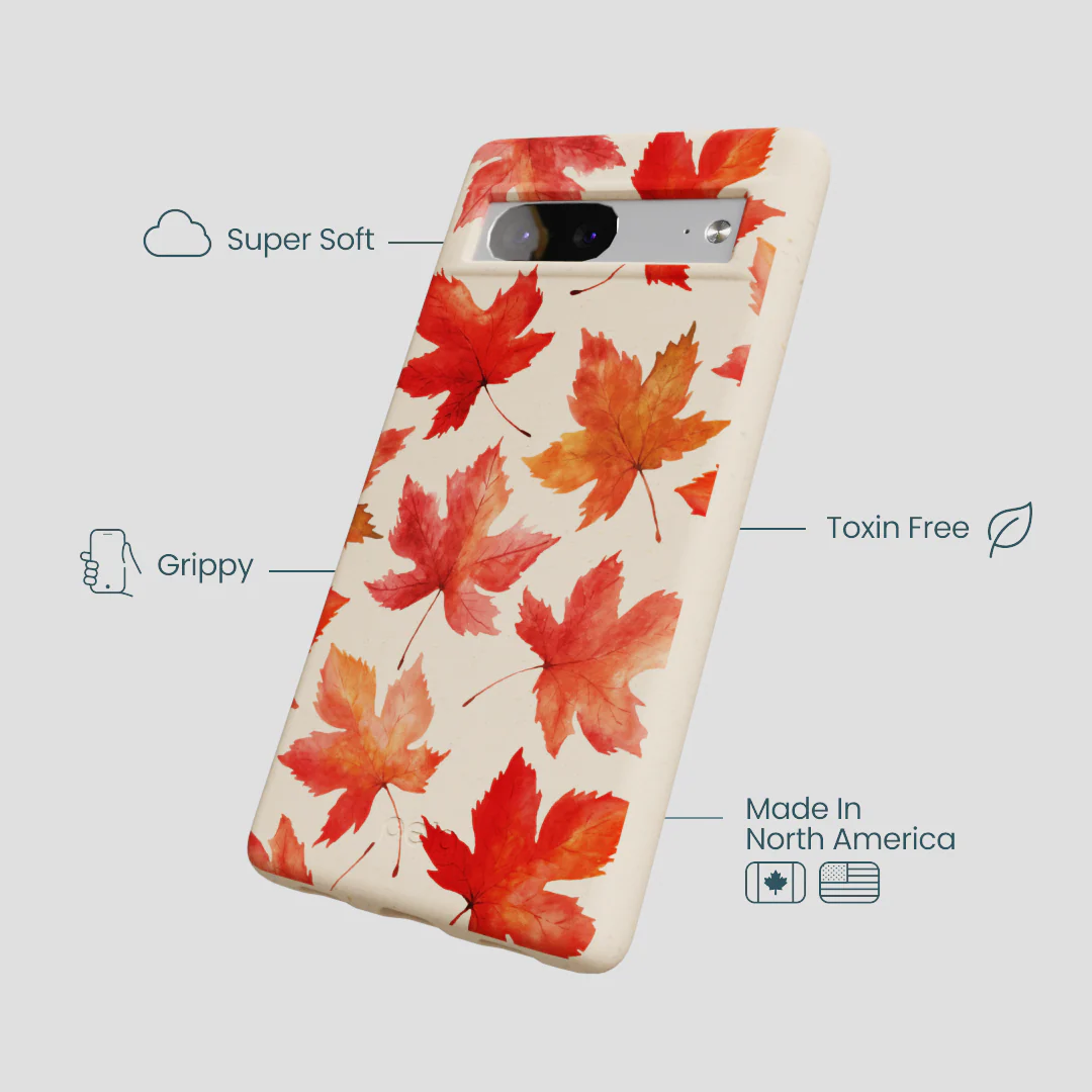 Seashell Maple Leaf Google Pixel 7a Case - Image 4