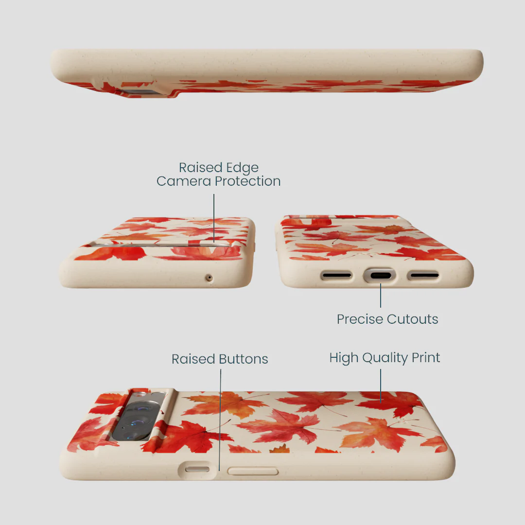 Seashell Maple Leaf Google Pixel 8 Pro Case - Image 3