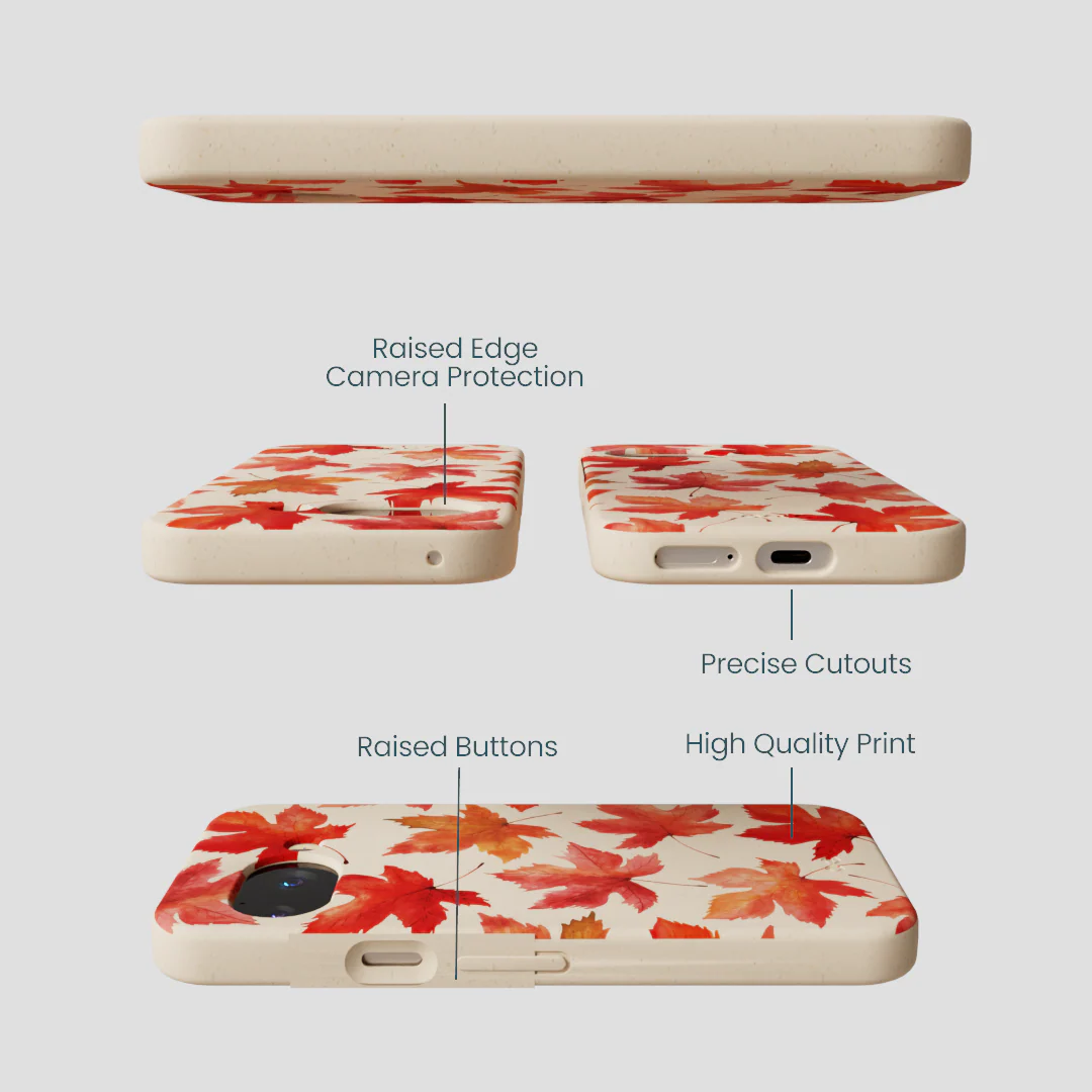 Seashell Maple Leaf Google Pixel 9a Case - Image 3