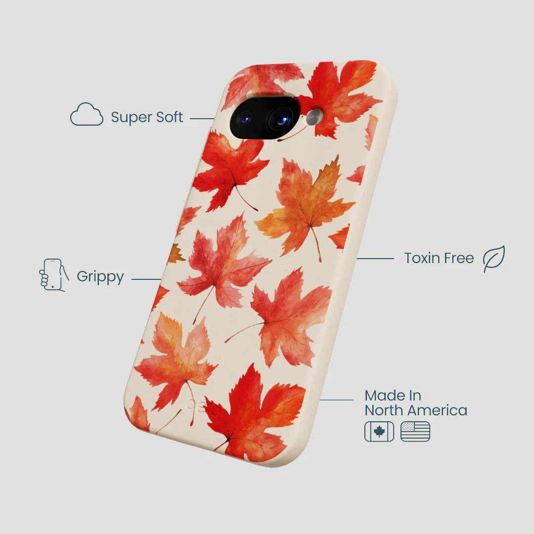 Seashell Maple Leaf Google Pixel 9a Case - Image 4