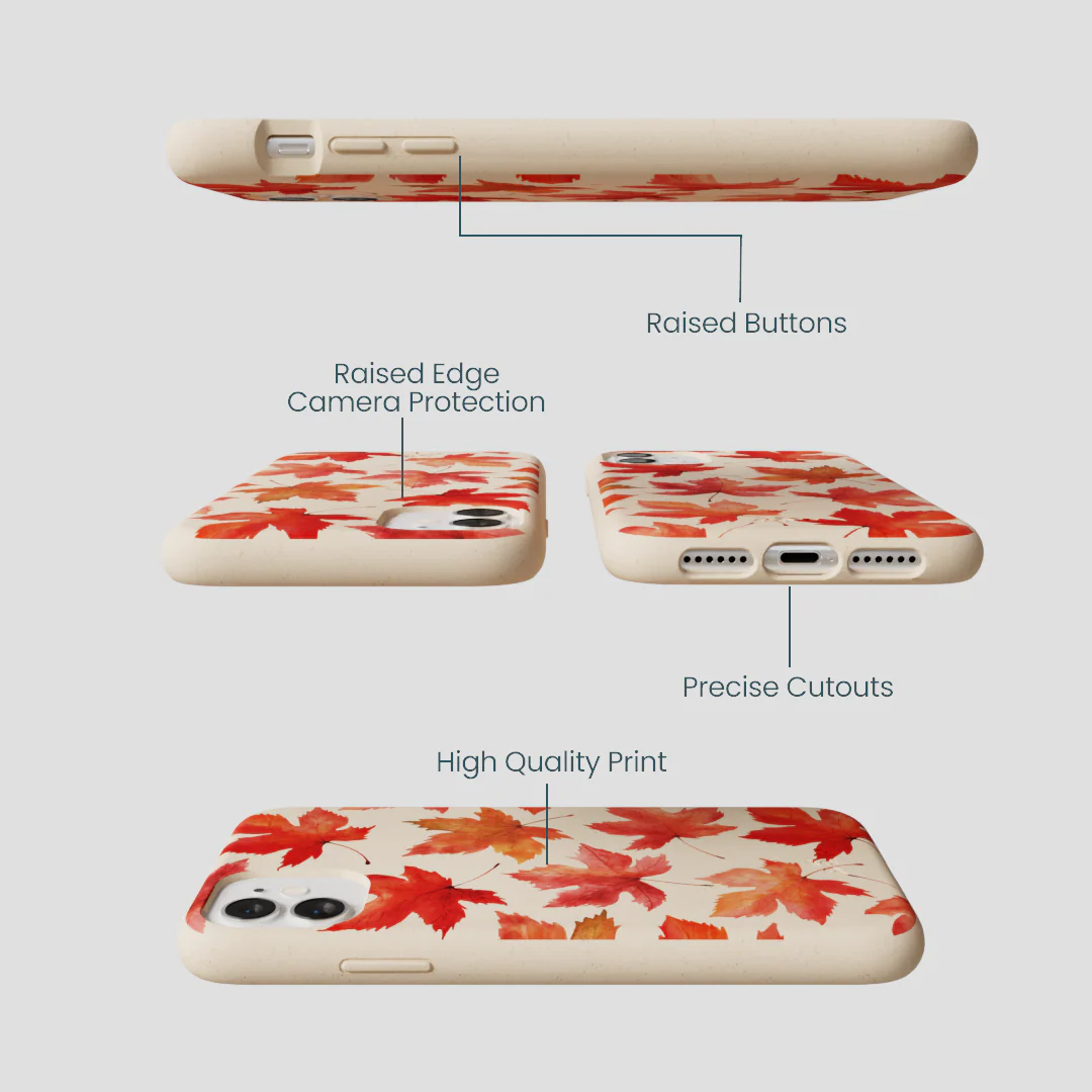 Seashell Maple Leaf iPhone 11 Case - Image 3