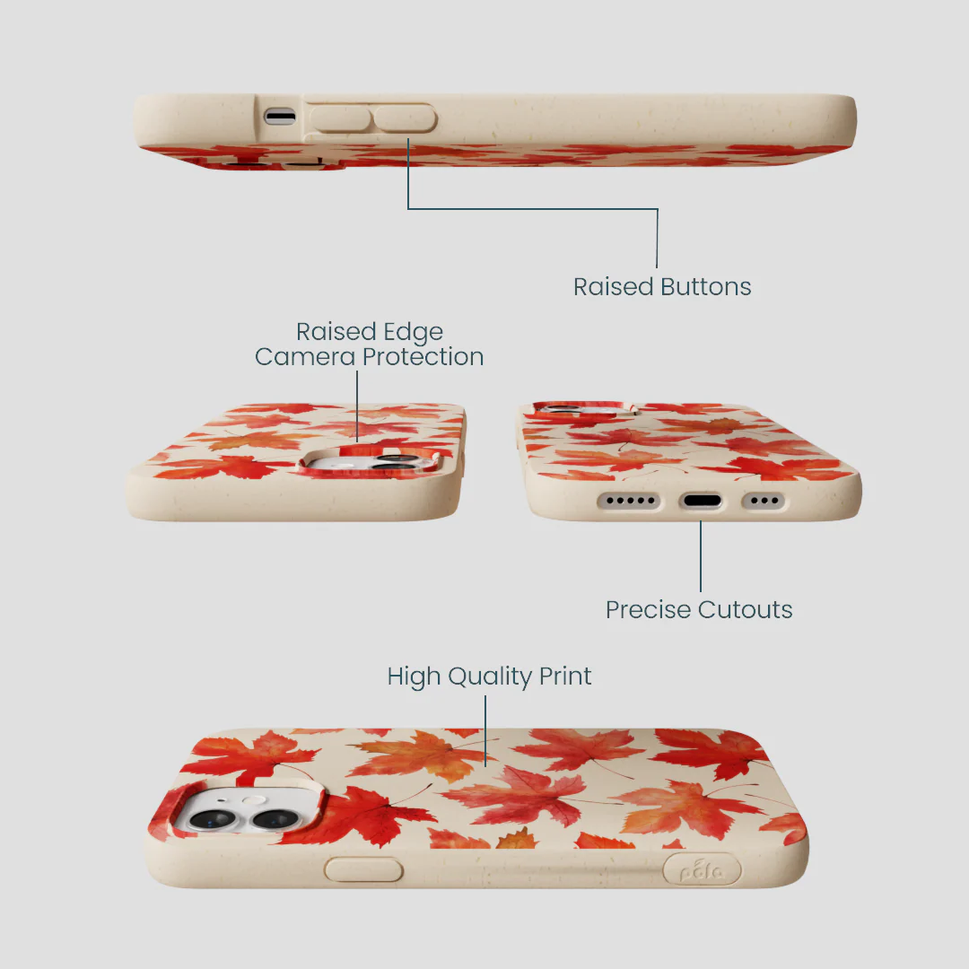 Seashell Maple Leaf iPhone 12/ iPhone 12 Pro Case - Image 3