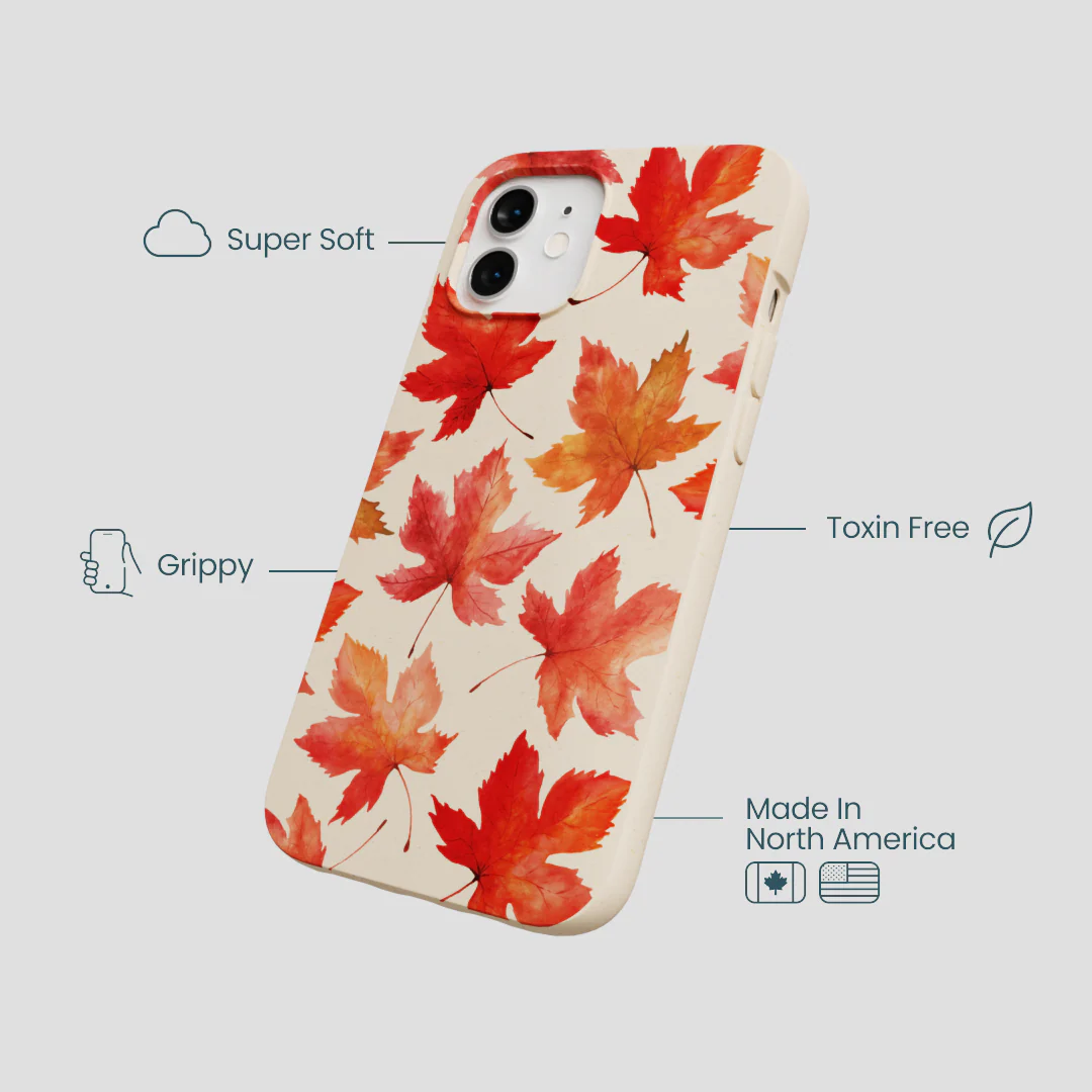 Seashell Maple Leaf iPhone 12/ iPhone 12 Pro Case - Image 4