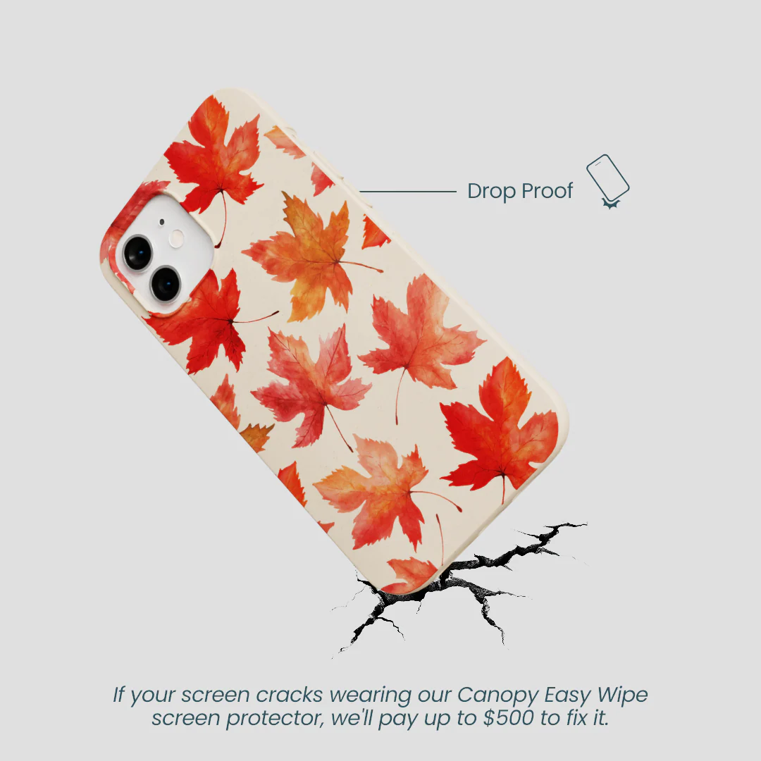 Seashell Maple Leaf iPhone 12/ iPhone 12 Pro Case - Image 5