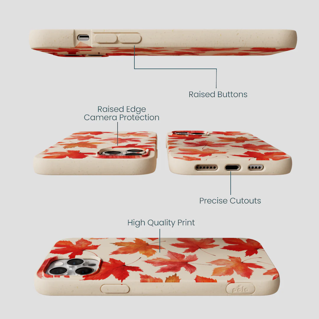 Seashell Maple Leaf iPhone 12 Pro Max Case - Image 3