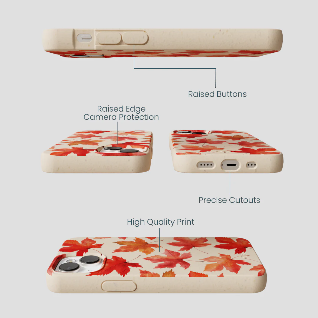 Seashell Maple Leaf iPhone 13 Case - Image 3