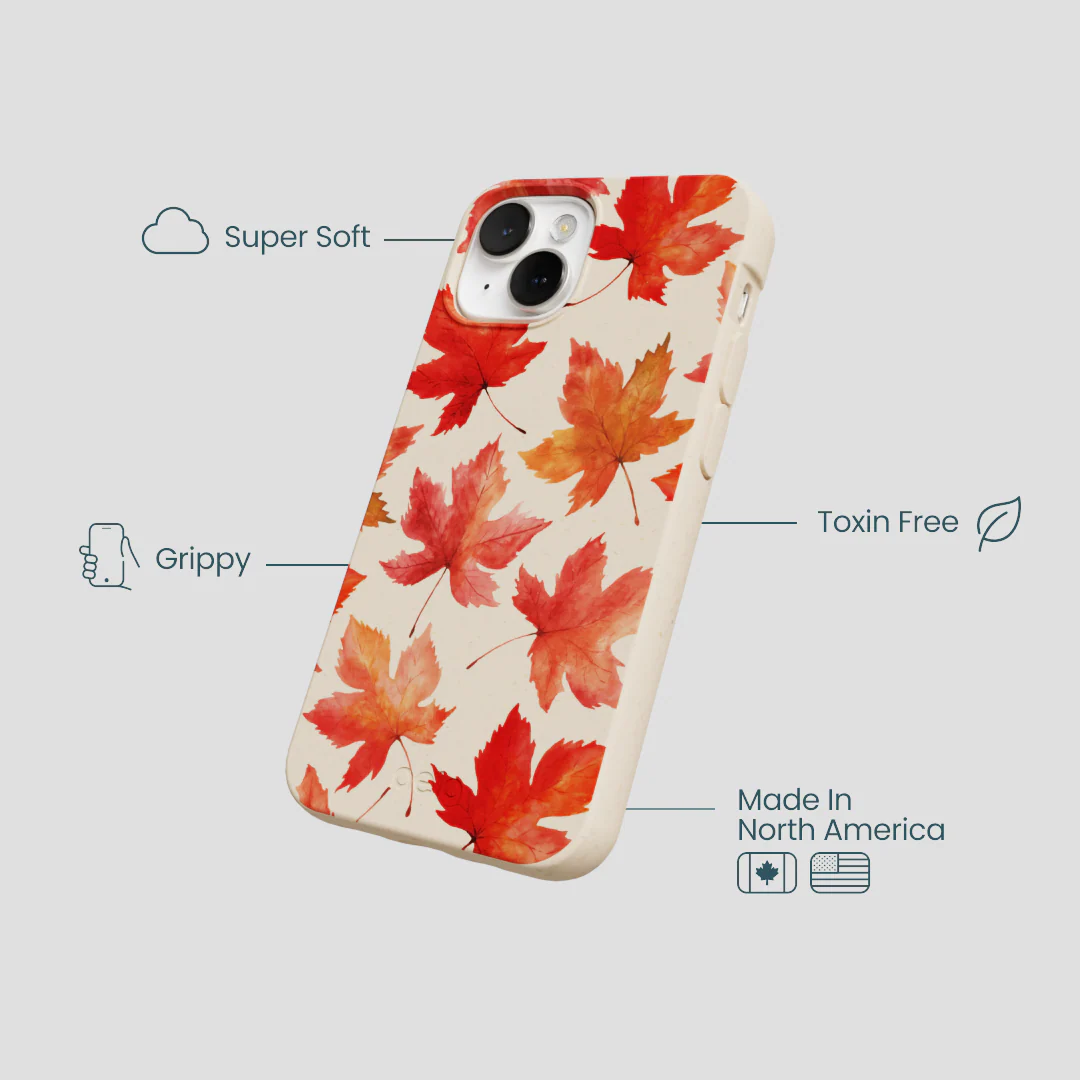 Seashell Maple Leaf iPhone 13 Mini Case - Image 4