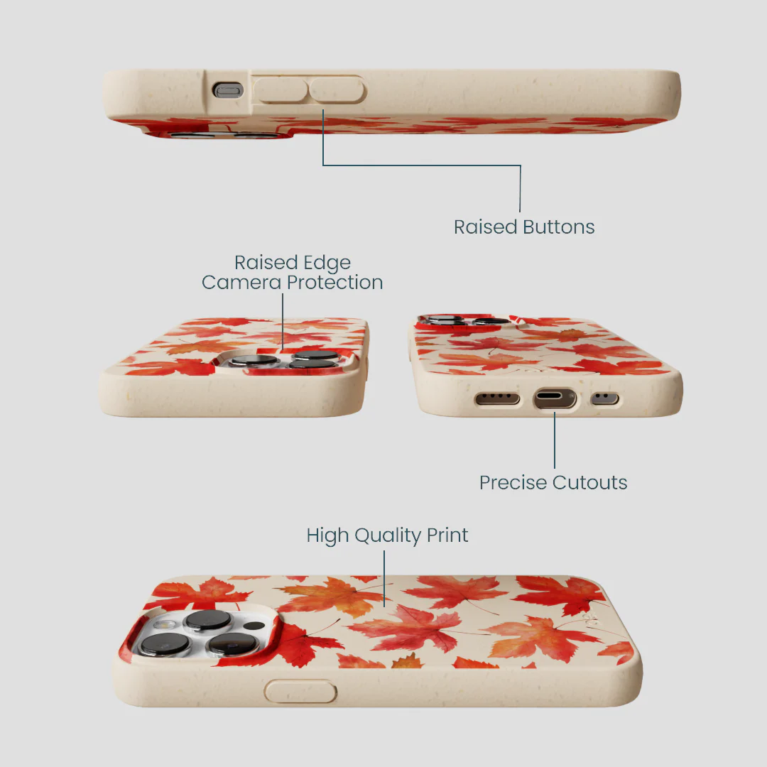 Seashell Maple Leaf iPhone 13 Pro Case - Image 3
