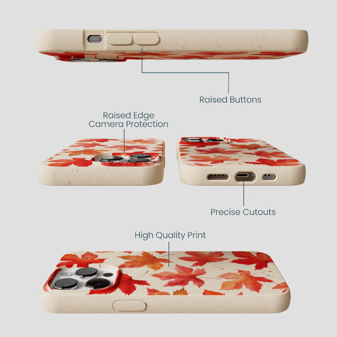 Seashell Maple Leaf iPhone 13 Pro Max Case - Image 3