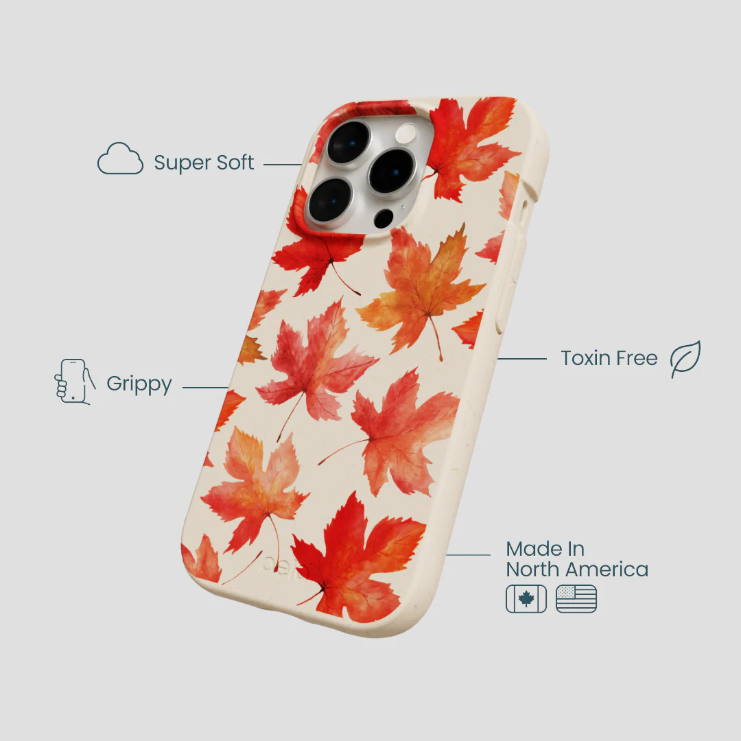 Seashell Maple Leaf iPhone 14 Pro Case - Image 4
