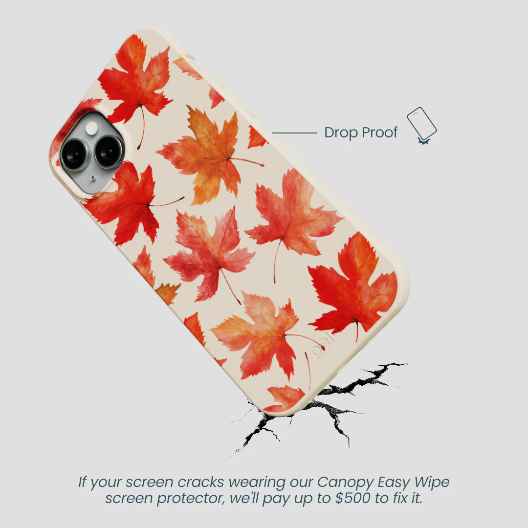 Seashell Maple Leaf iPhone 15 Plus Case - Image 5