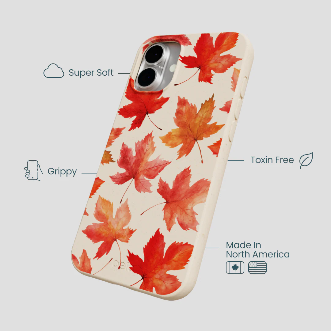 Seashell Maple Leaf iPhone 16 Plus Case - Image 4