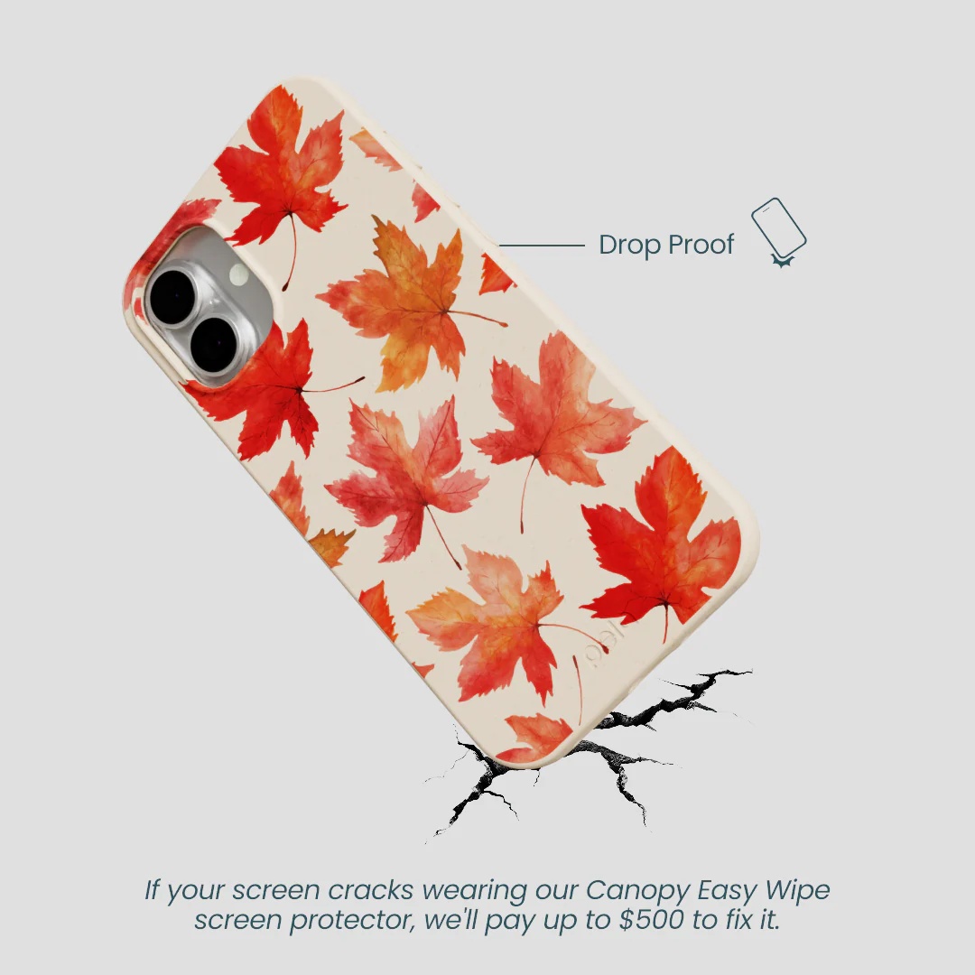 Seashell Maple Leaf iPhone 16 Plus Case - Image 5