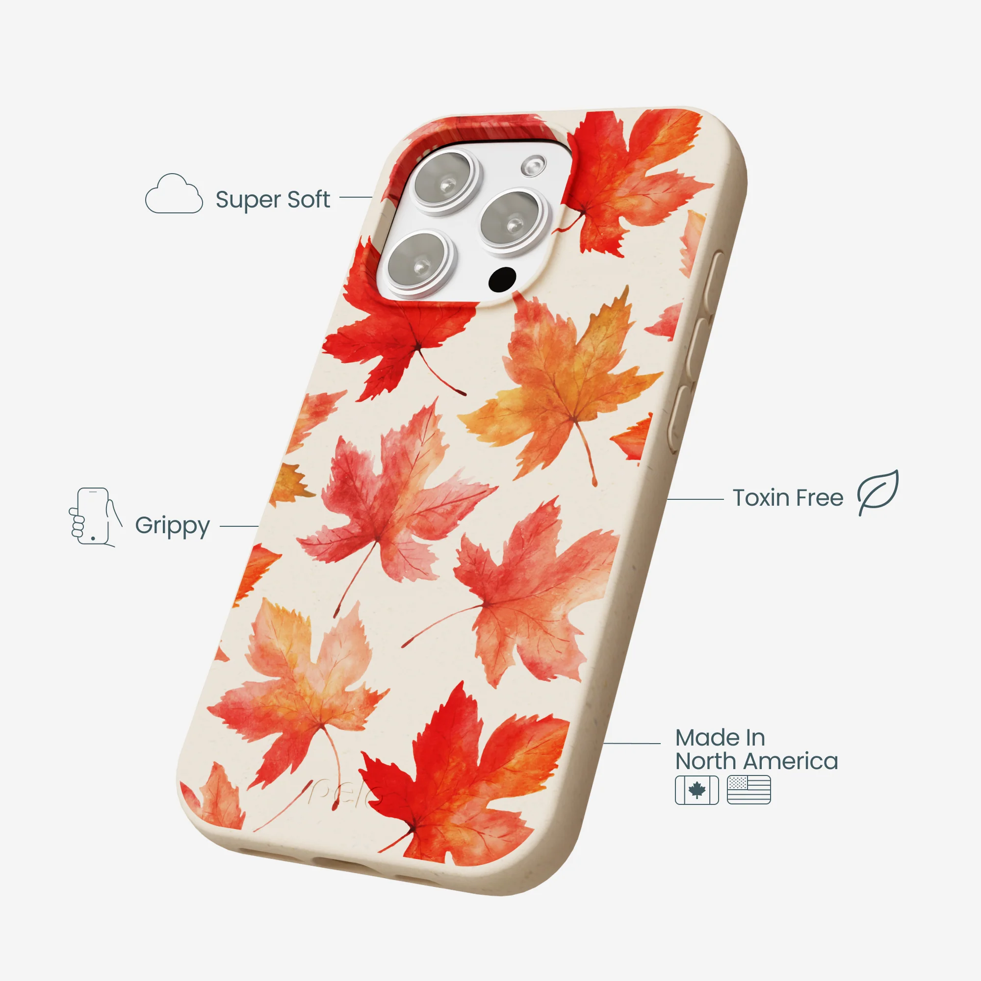 Seashell Maple Leaf iPhone 16 Pro Max Case - Image 4