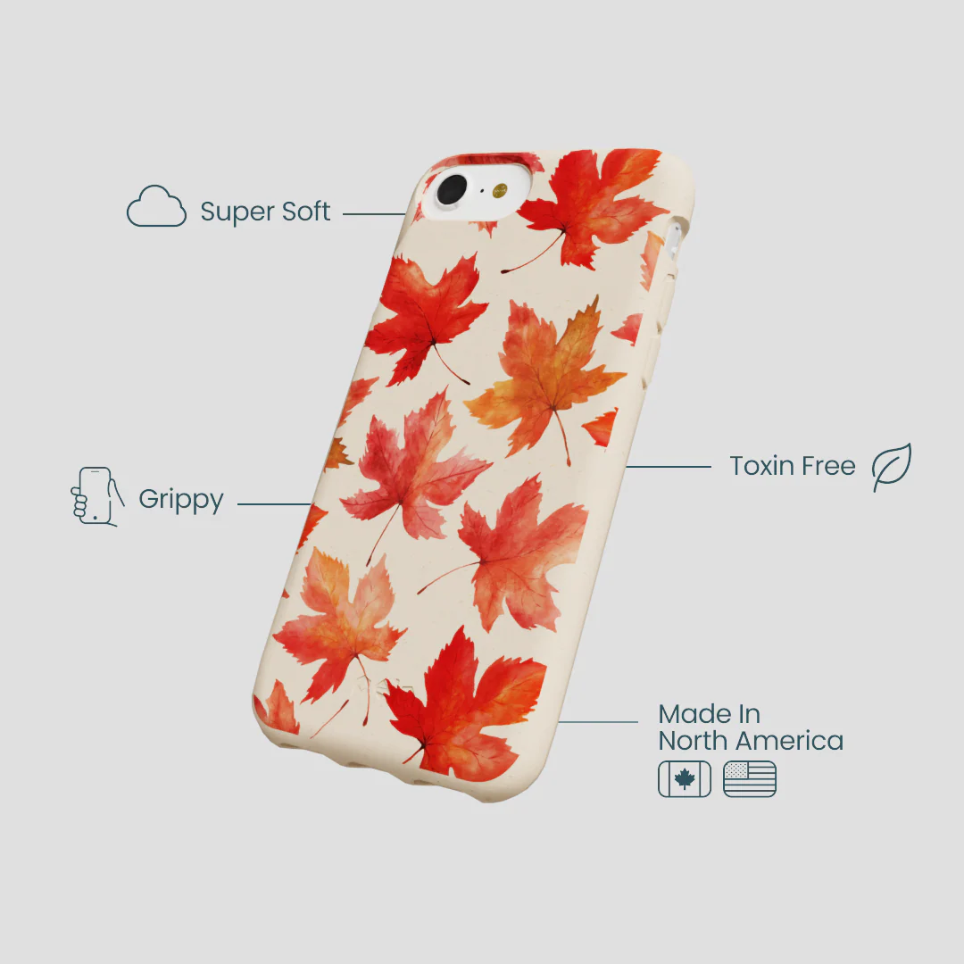 Seashell Maple Leaf iPhone 6/6s/7/8/SE Case - Image 4