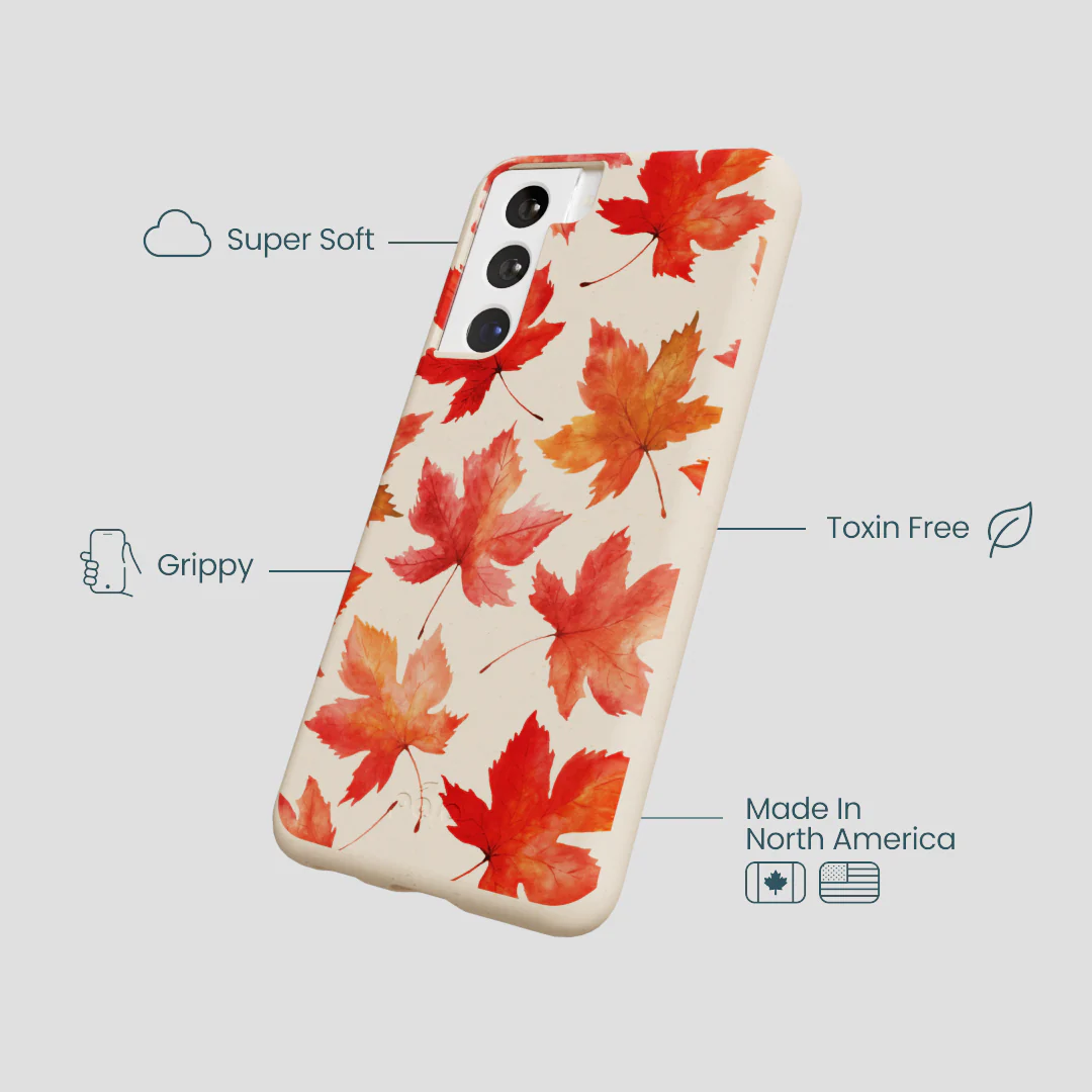 Seashell Maple Leaf Samsung Galaxy S22 Case - Image 4