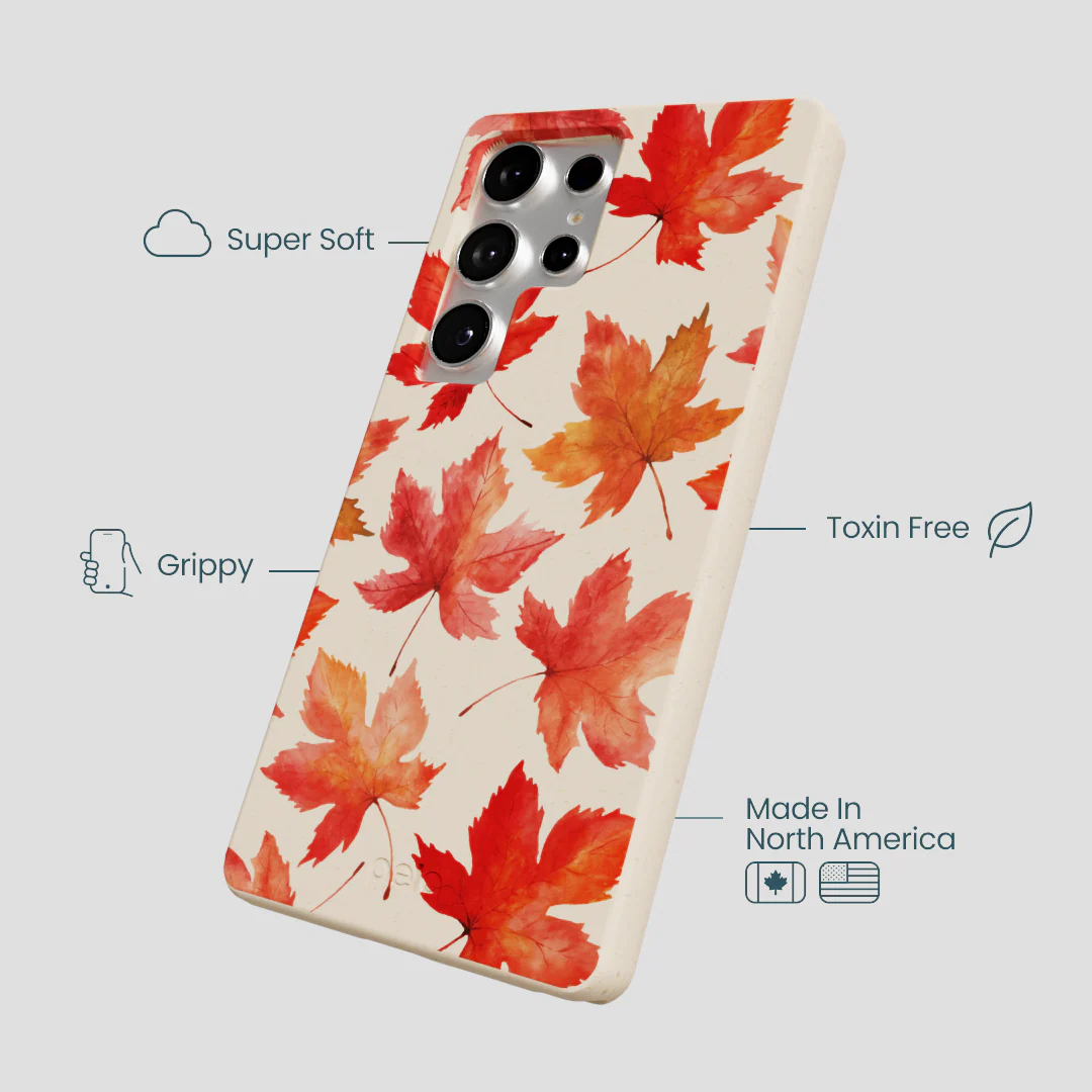 Seashell Maple Leaf Samsung Galaxy S25 Ultra Case - Image 4
