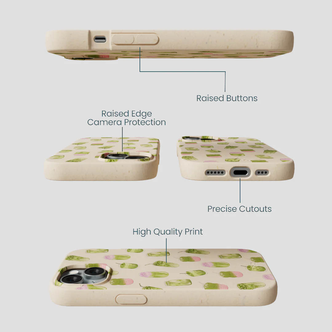 Seashell Matcha Love iPhone 15 Case - Image 3