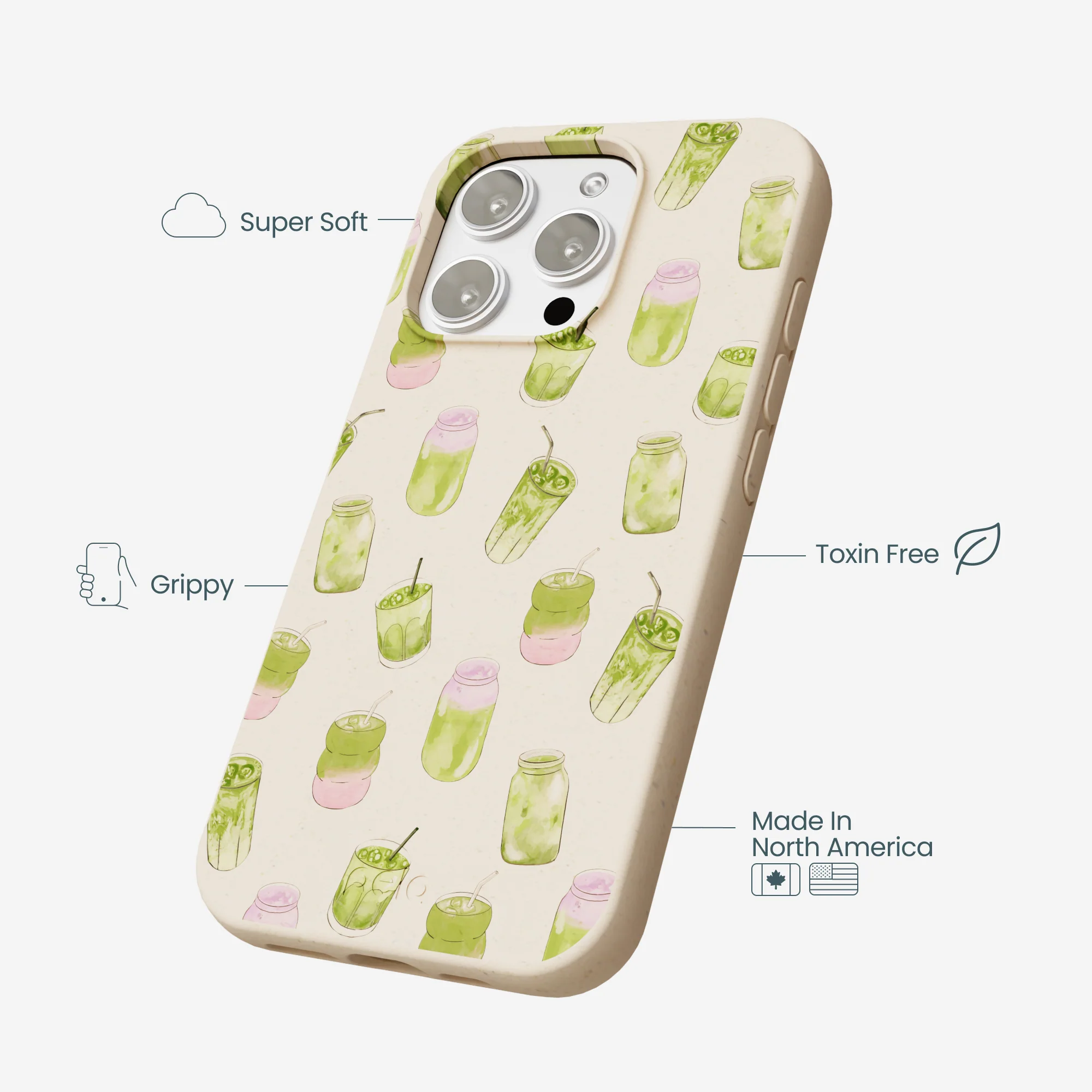 Seashell Matcha Love iPhone 16 Pro Max Case - Image 4