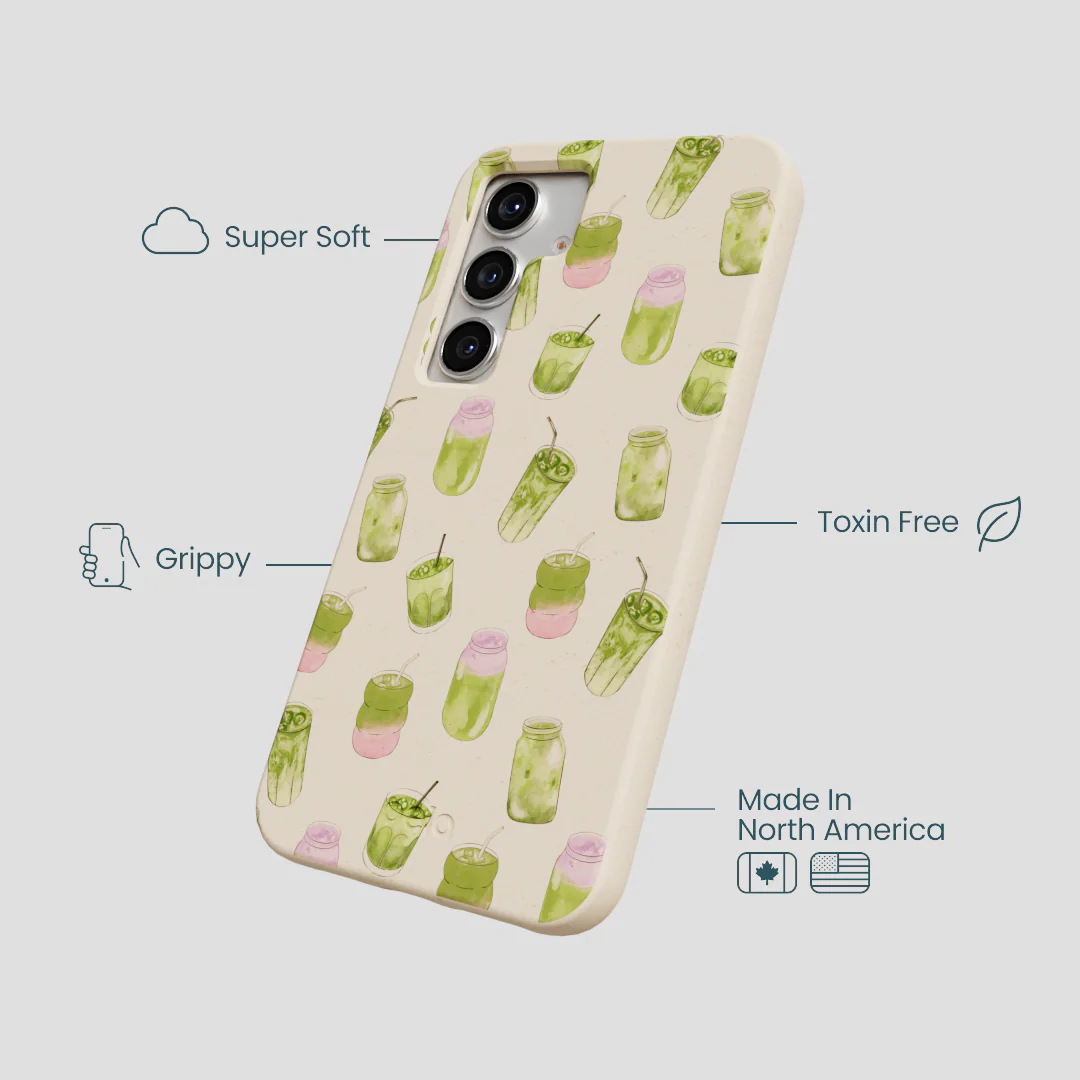 Seashell Matcha Love Samsung Galaxy S25 Case - Image 4