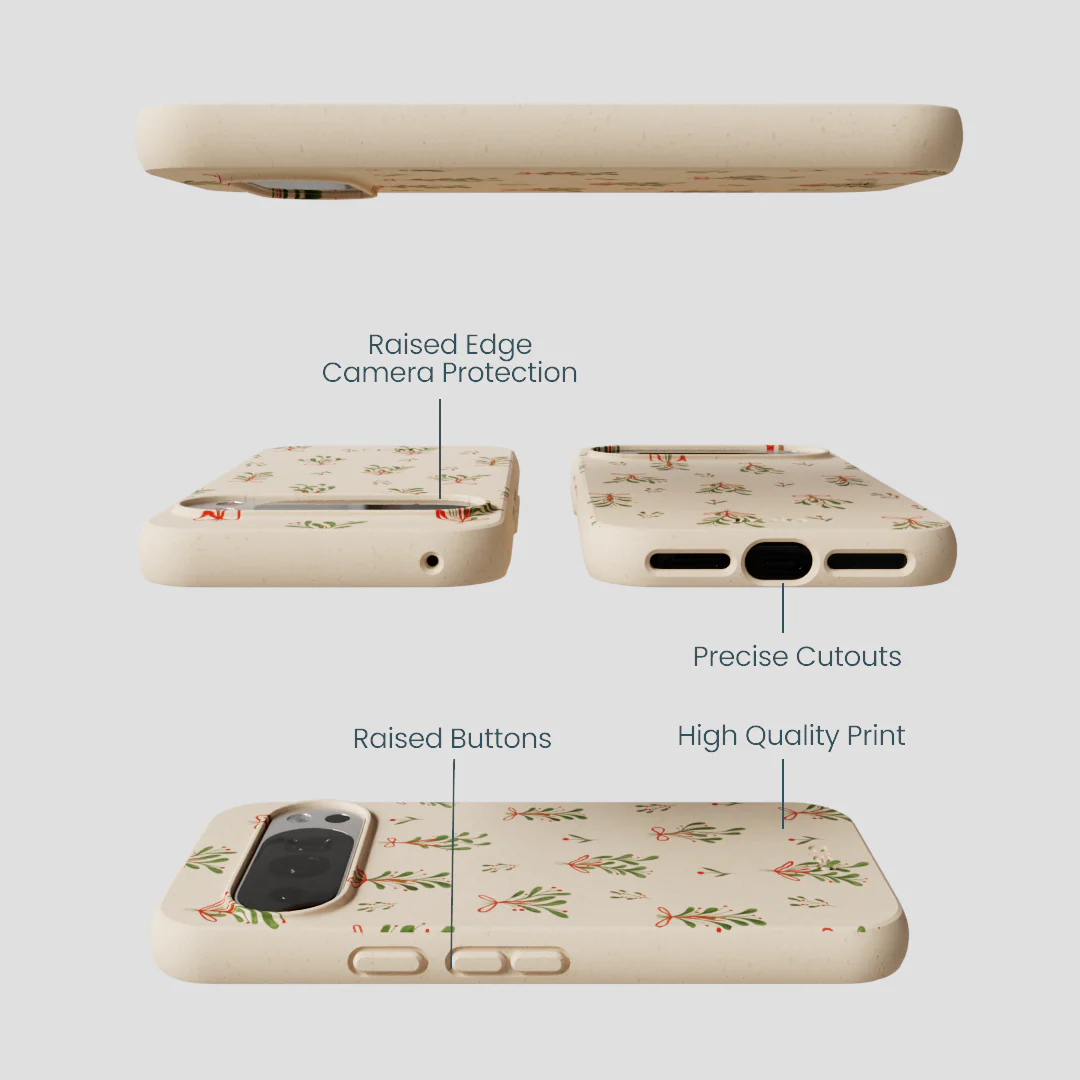 Seashell Merry Mistletoe Google Pixel 10/10 Pro Case - Image 3