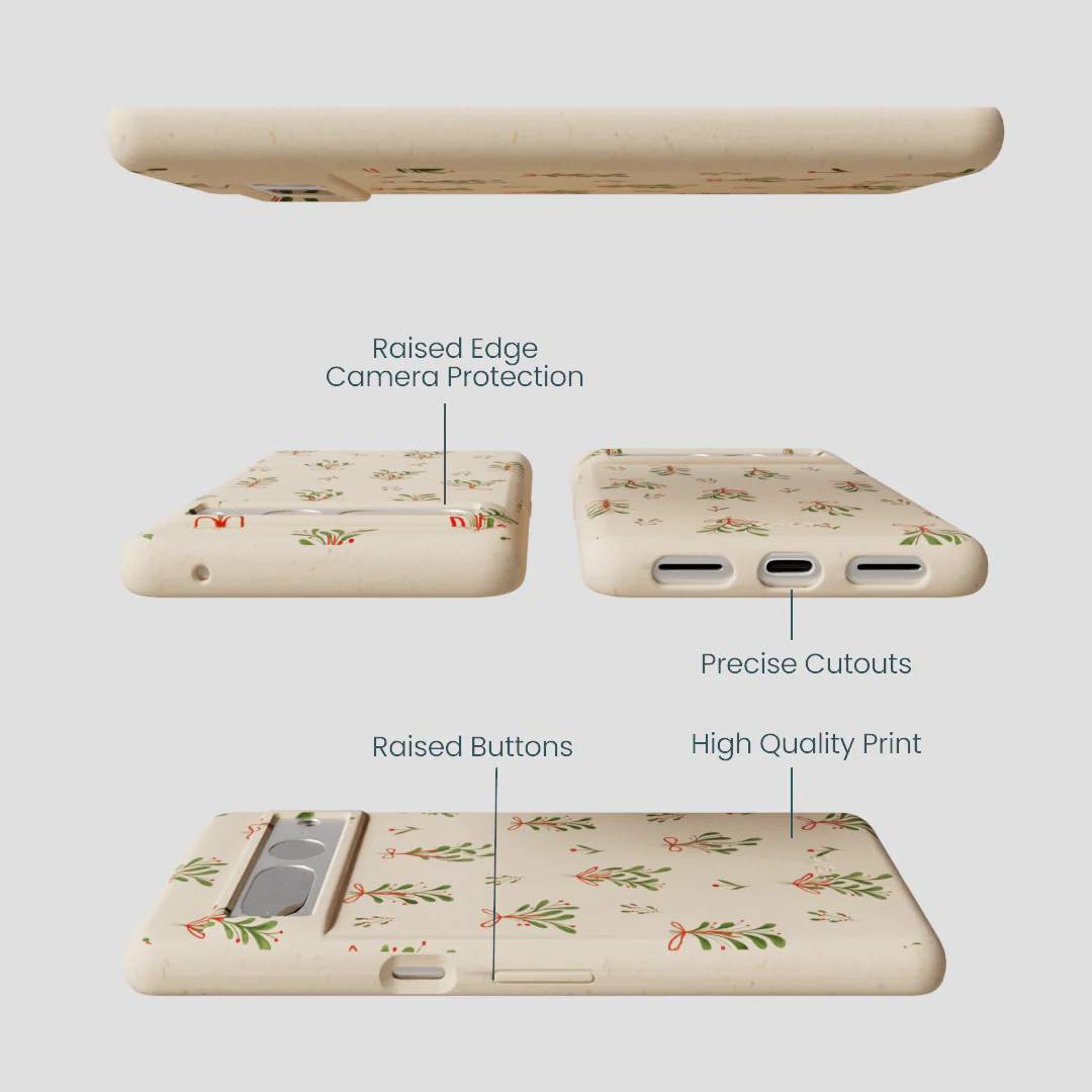 Seashell Merry Mistletoe Google Pixel 7 Pro Case - Image 3