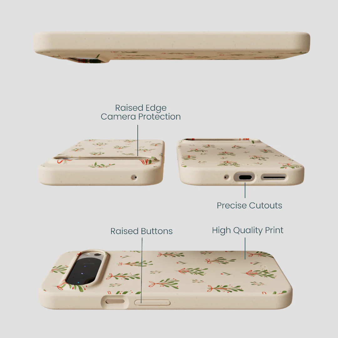 Seashell Merry Mistletoe Google Pixel 9 Pro XL Case - Image 3