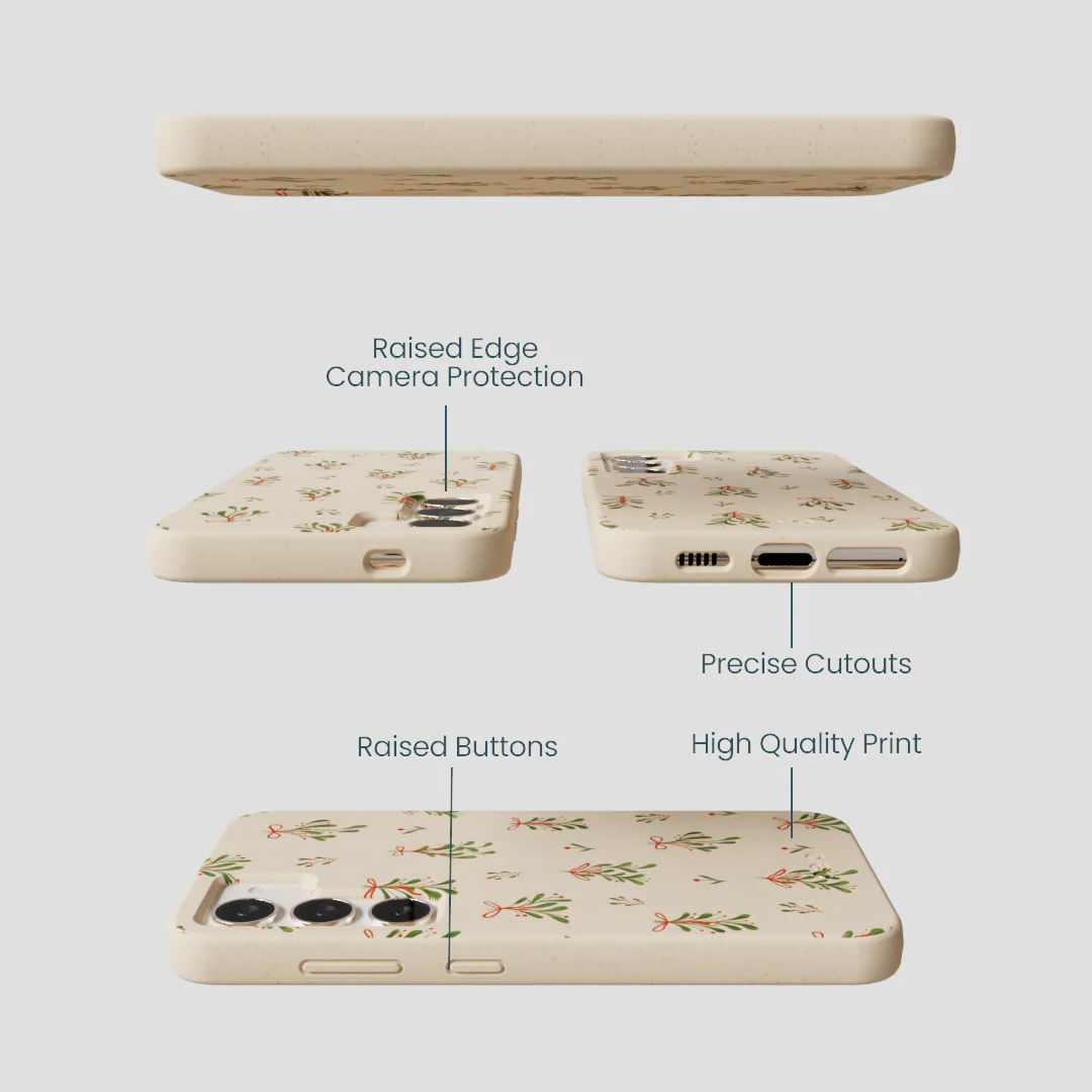Seashell Merry Mistletoe Samsung Galaxy S24 Case - Image 3