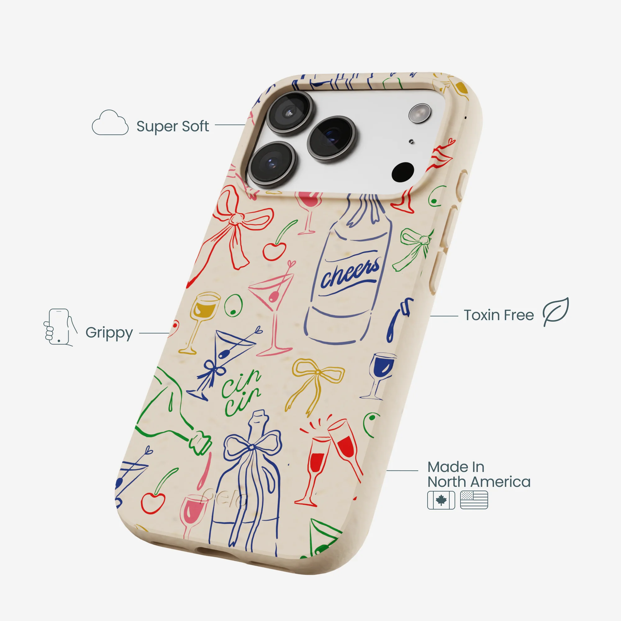 Seashell Midnight Toast iPhone 17 Pro Case - Image 4