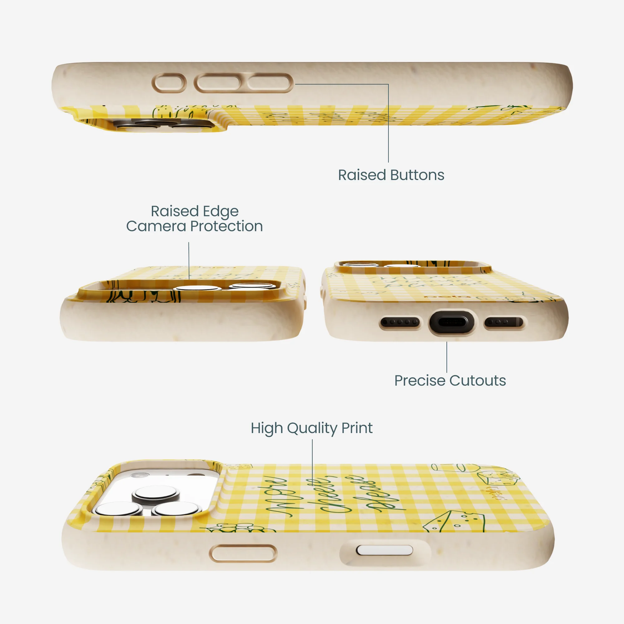 Seashell More Cheese iPhone 17 Pro Case - Image 3