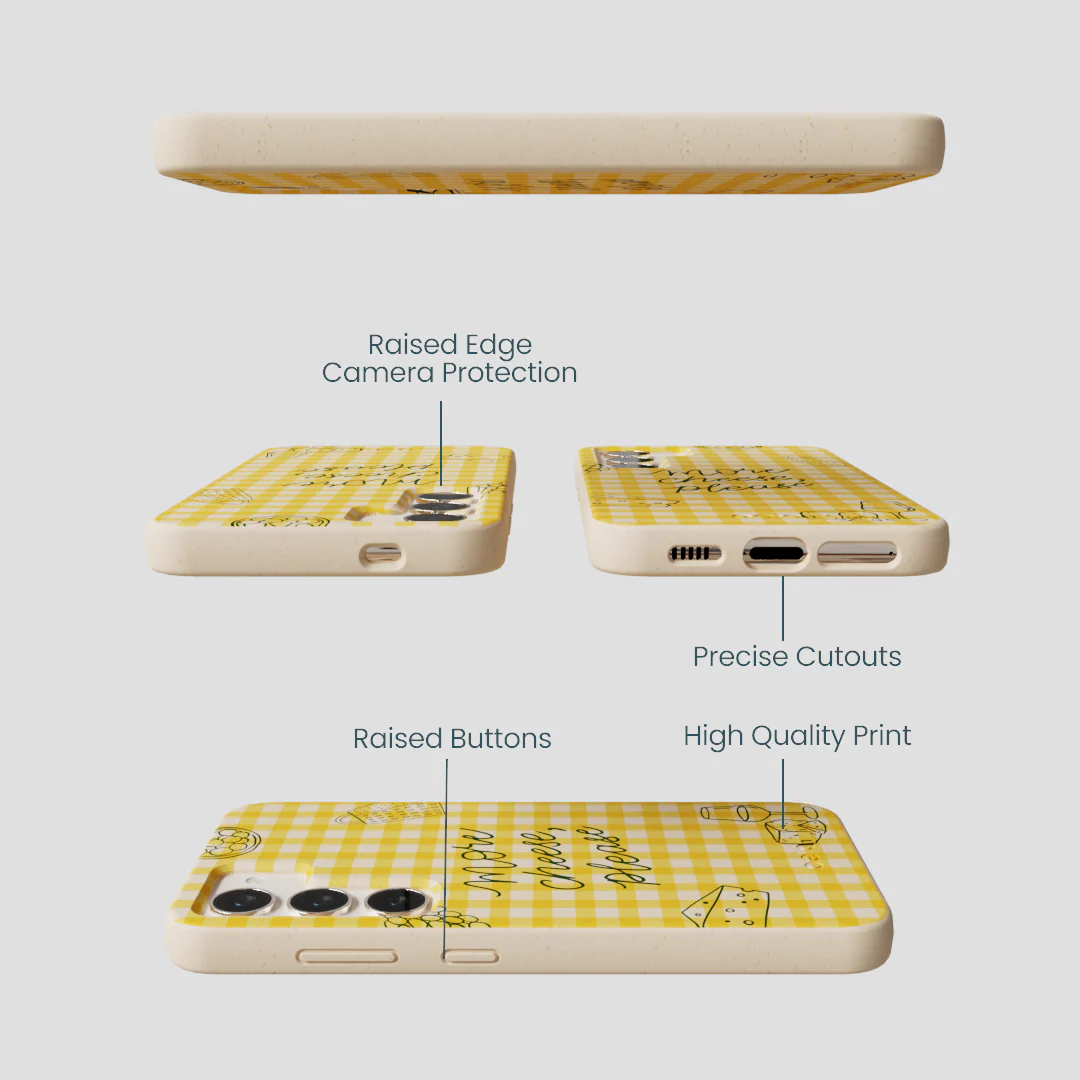 Seashell More Cheese Samsung Galaxy S24 Case - Image 3