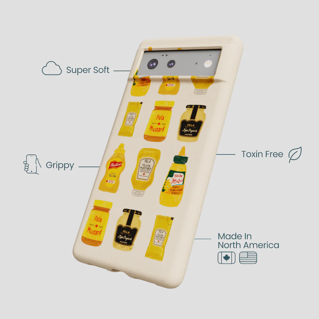 Seashell Mustard Fan Google Pixel 6a Case - Image 4