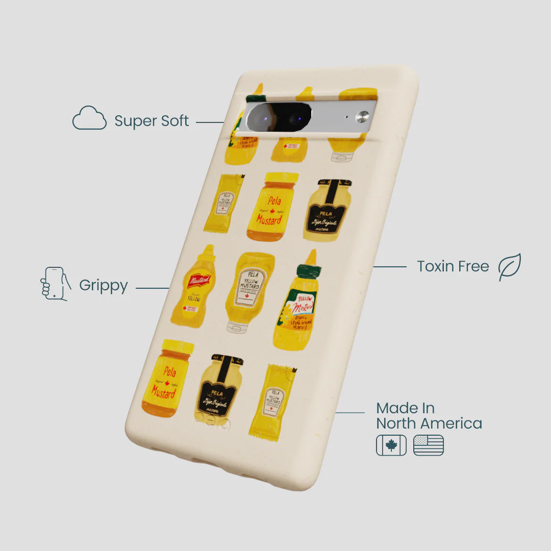 Seashell Mustard Fan Google Pixel 7 Case - Image 4