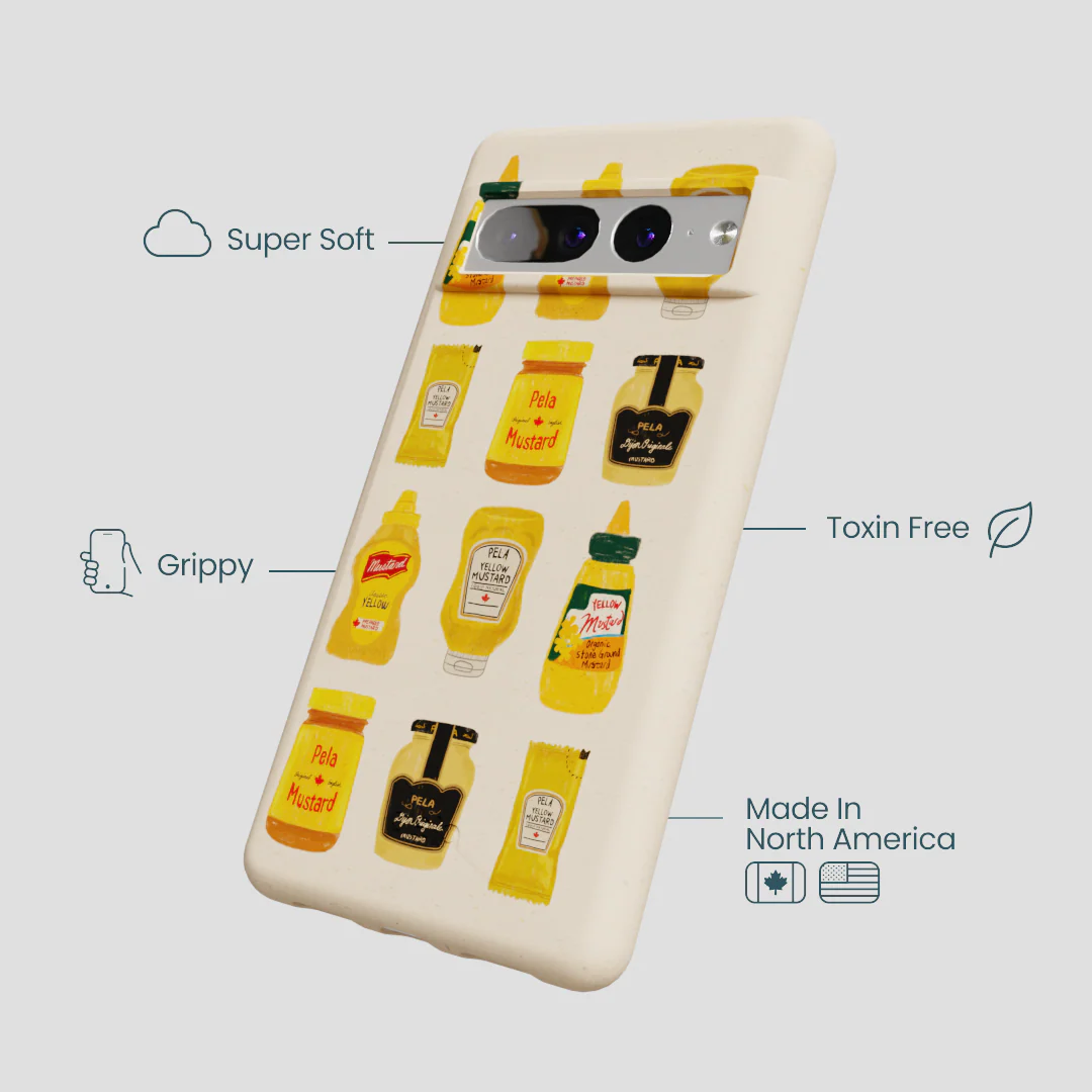 Seashell Mustard Fan Google Pixel 7 Pro Case - Image 4