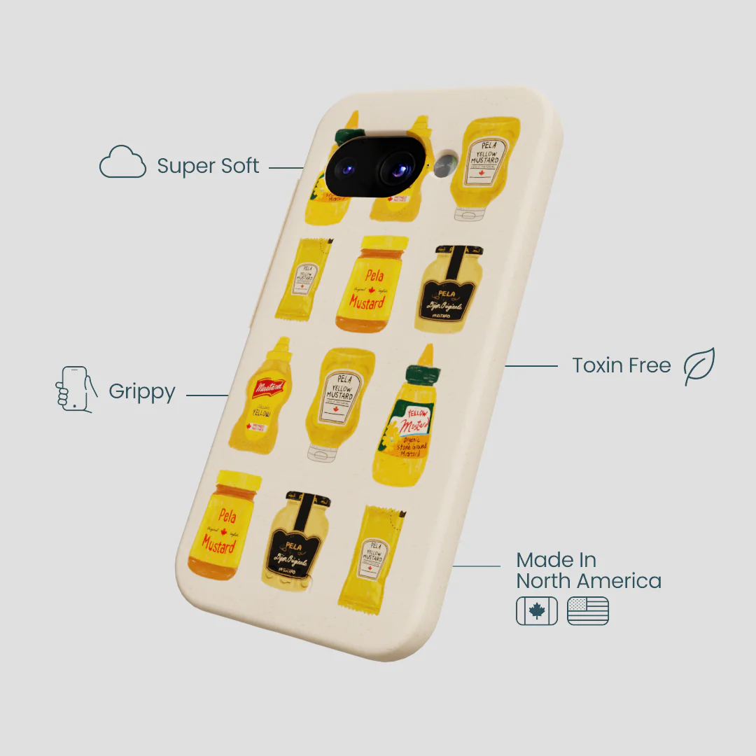 Seashell Mustard Fan Google Pixel 9a Case - Image 4