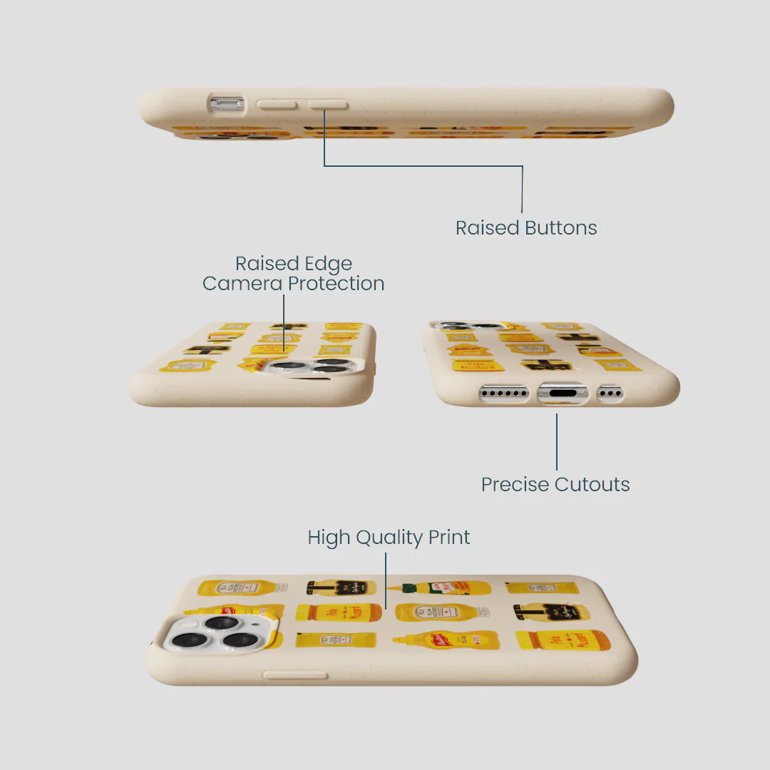 Seashell Mustard Fan iPhone 11 Pro Case - Image 3