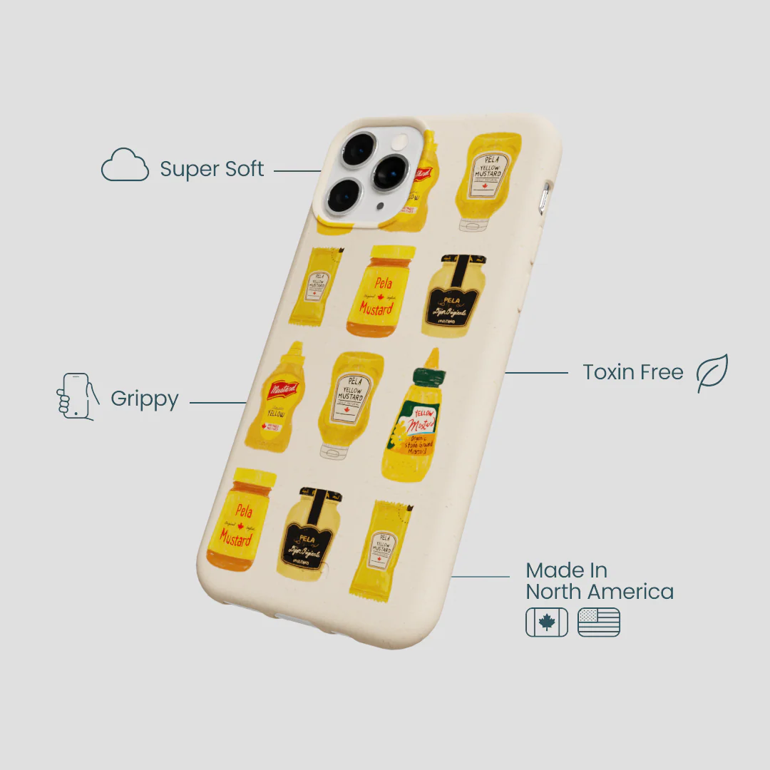 Seashell Mustard Fan iPhone 11 Pro Case - Image 4