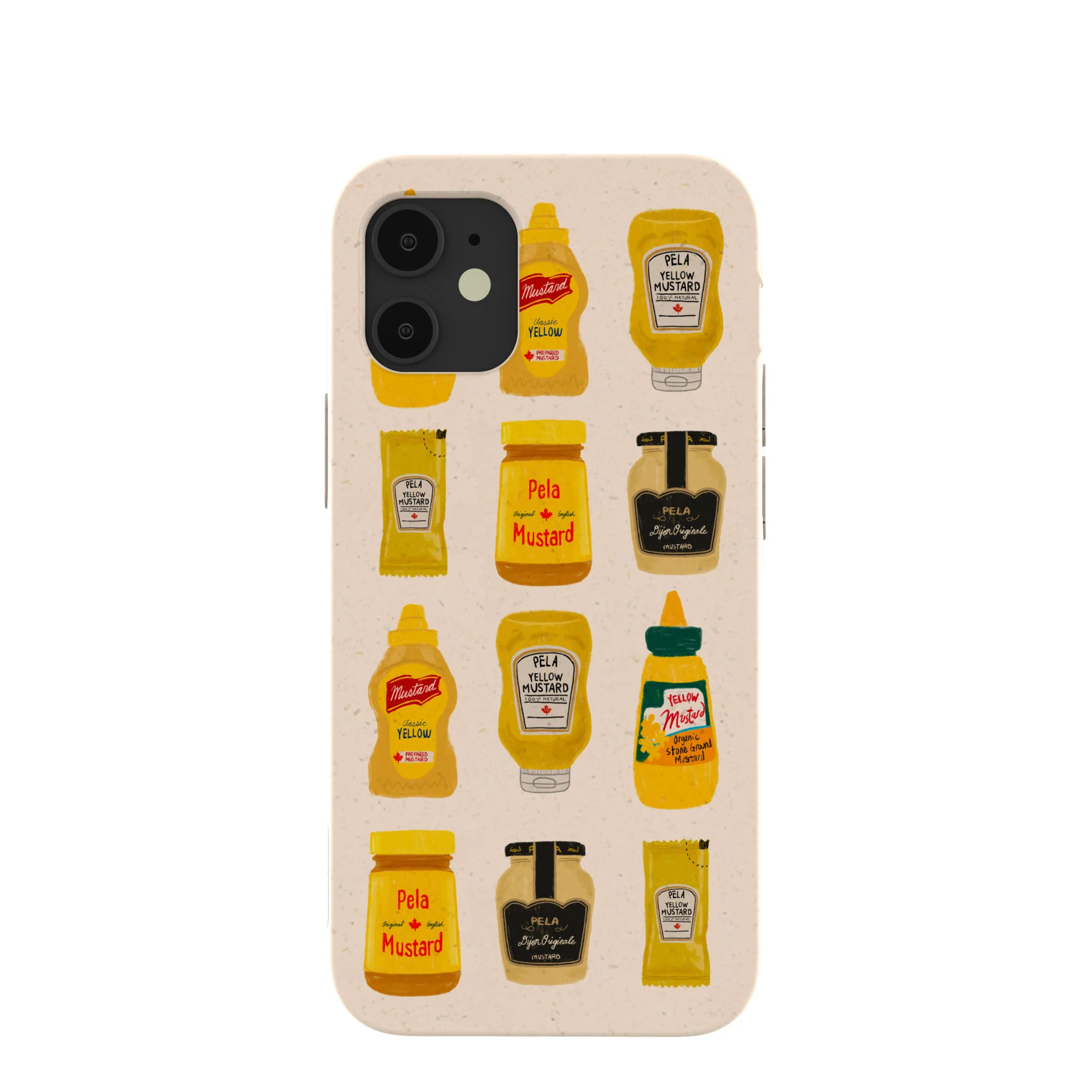 Seashell Mustard Fan iPhone 12 Mini Case